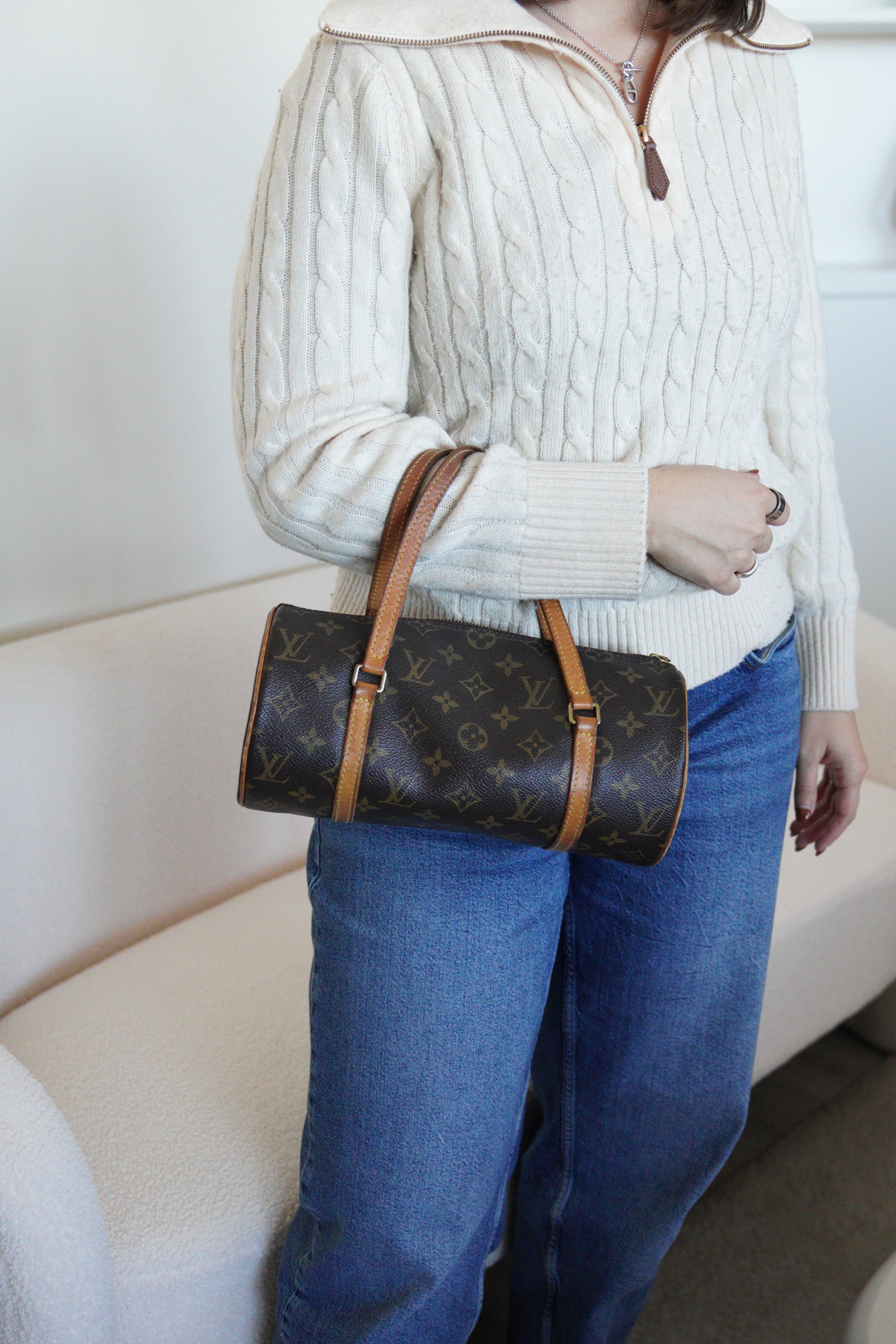 Louis Vuitton Papillon 30 | unique cylindrical bag | Bam Luxury