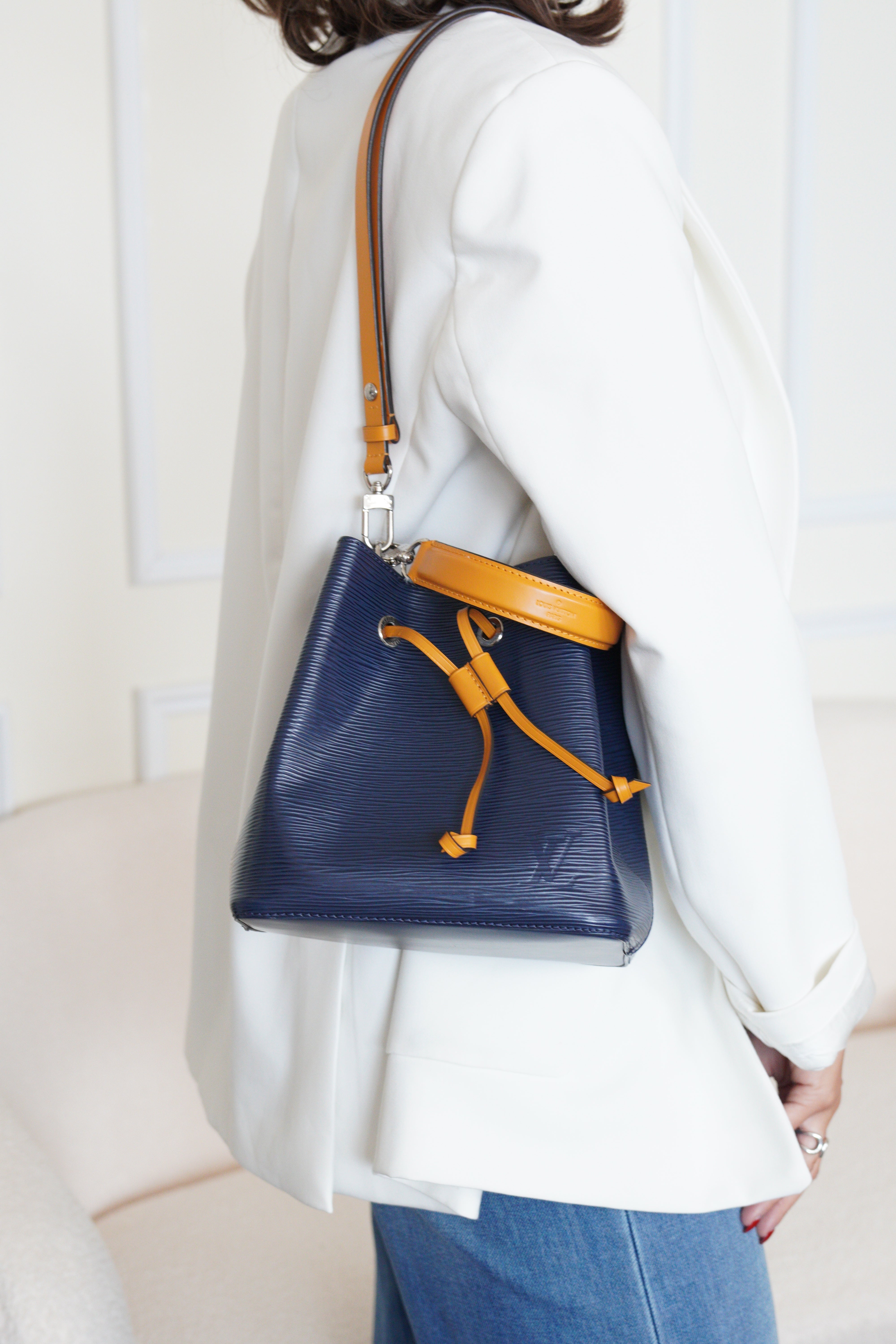 rinon_anne 　Louis Vuitton エピ Louis Vuitton Néo Noé bicolor epi leather – bamluxurystore
