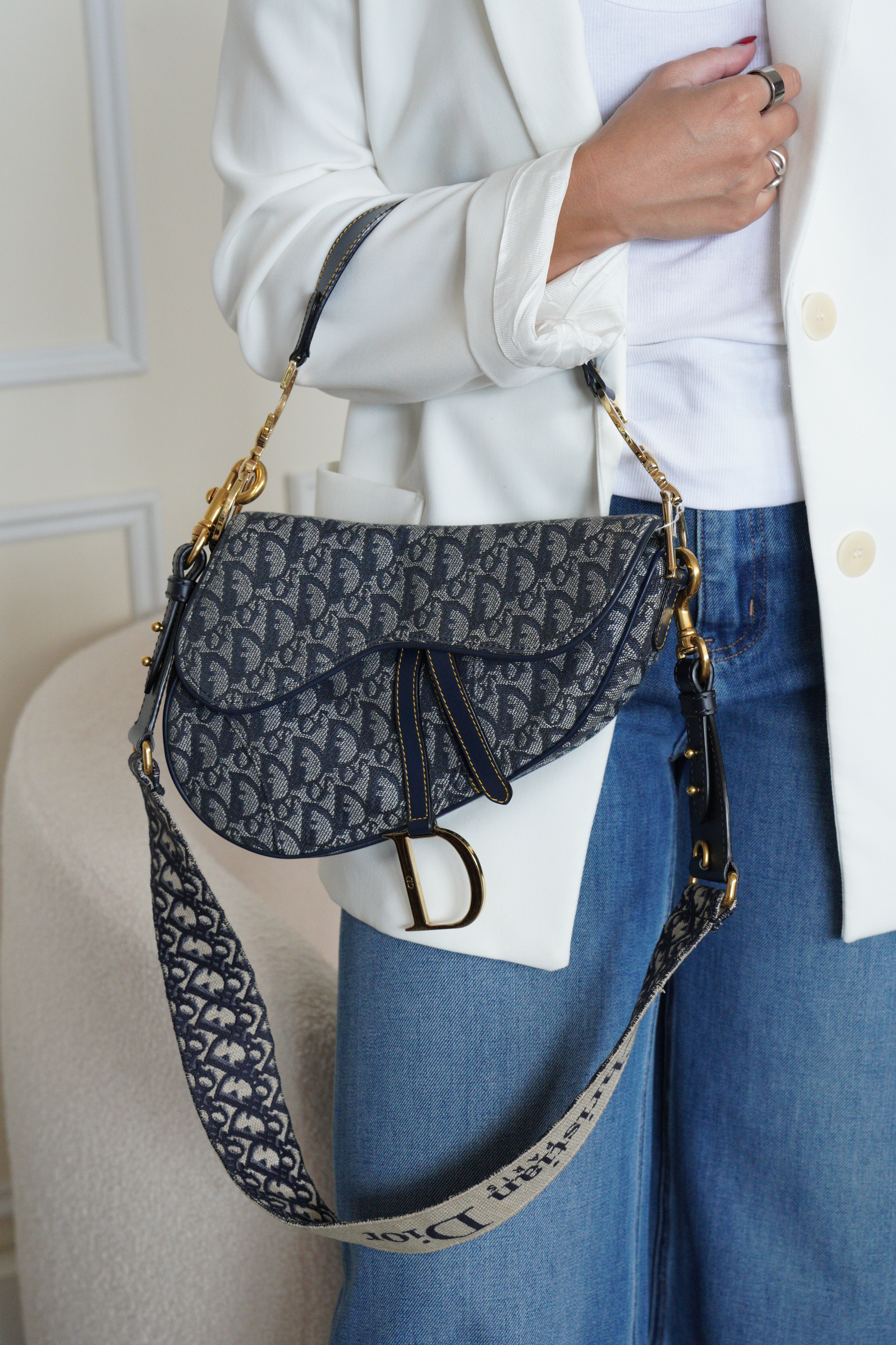 Dior Saddle oblique strap vintage – bamluxurystore