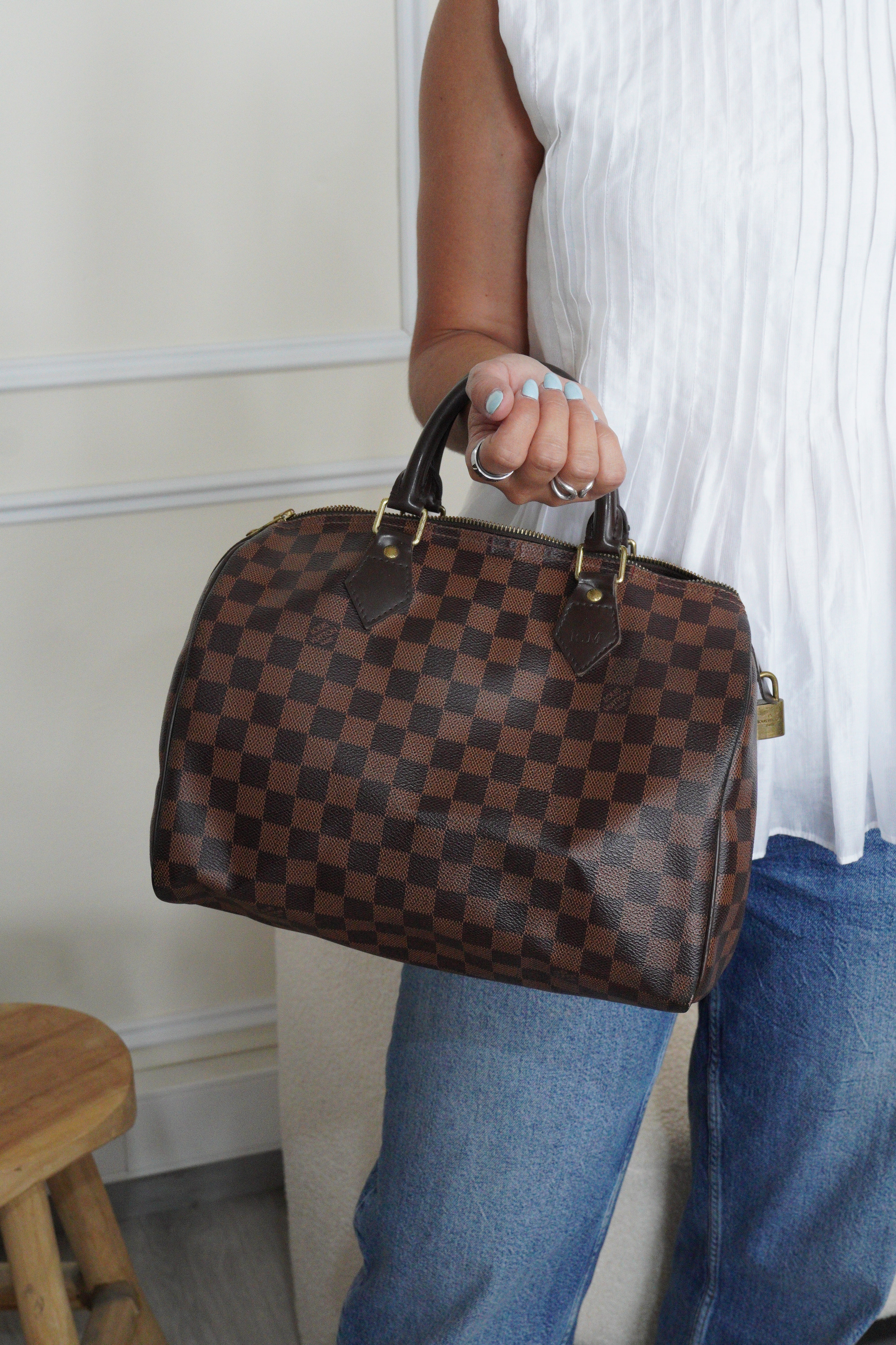 Louis Vuitton Damier ébène speedy 30 – bamluxurystore