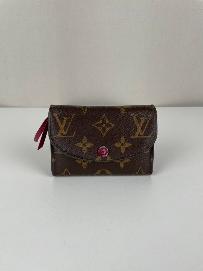 Louis Vuitton Rosalie wallet monogram and pink