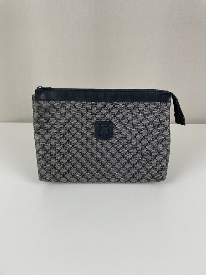 Céline pouch vintage macadam blue