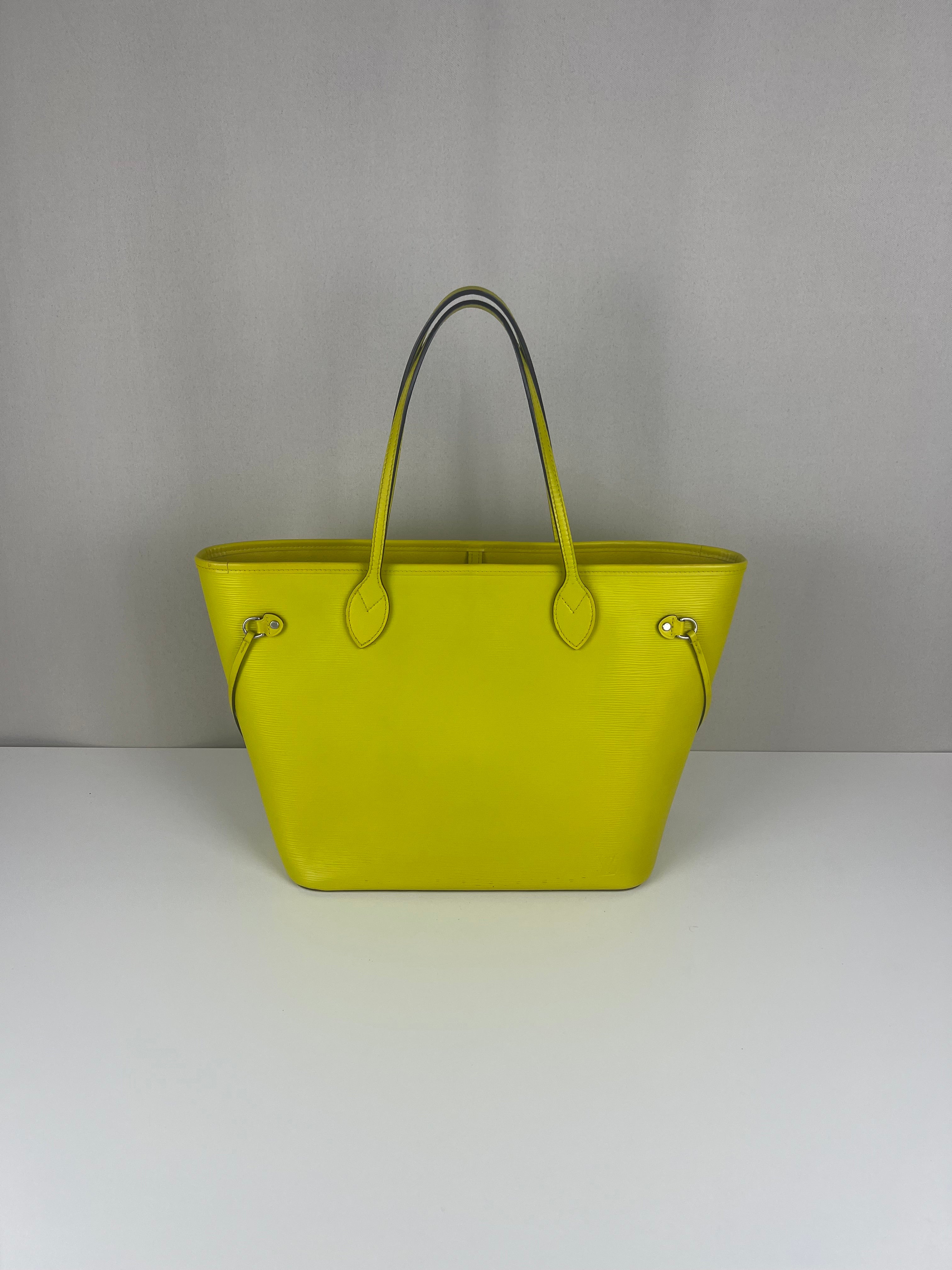 Louis Vuitton Neverfull MM yellow epi leather – bamluxurystore