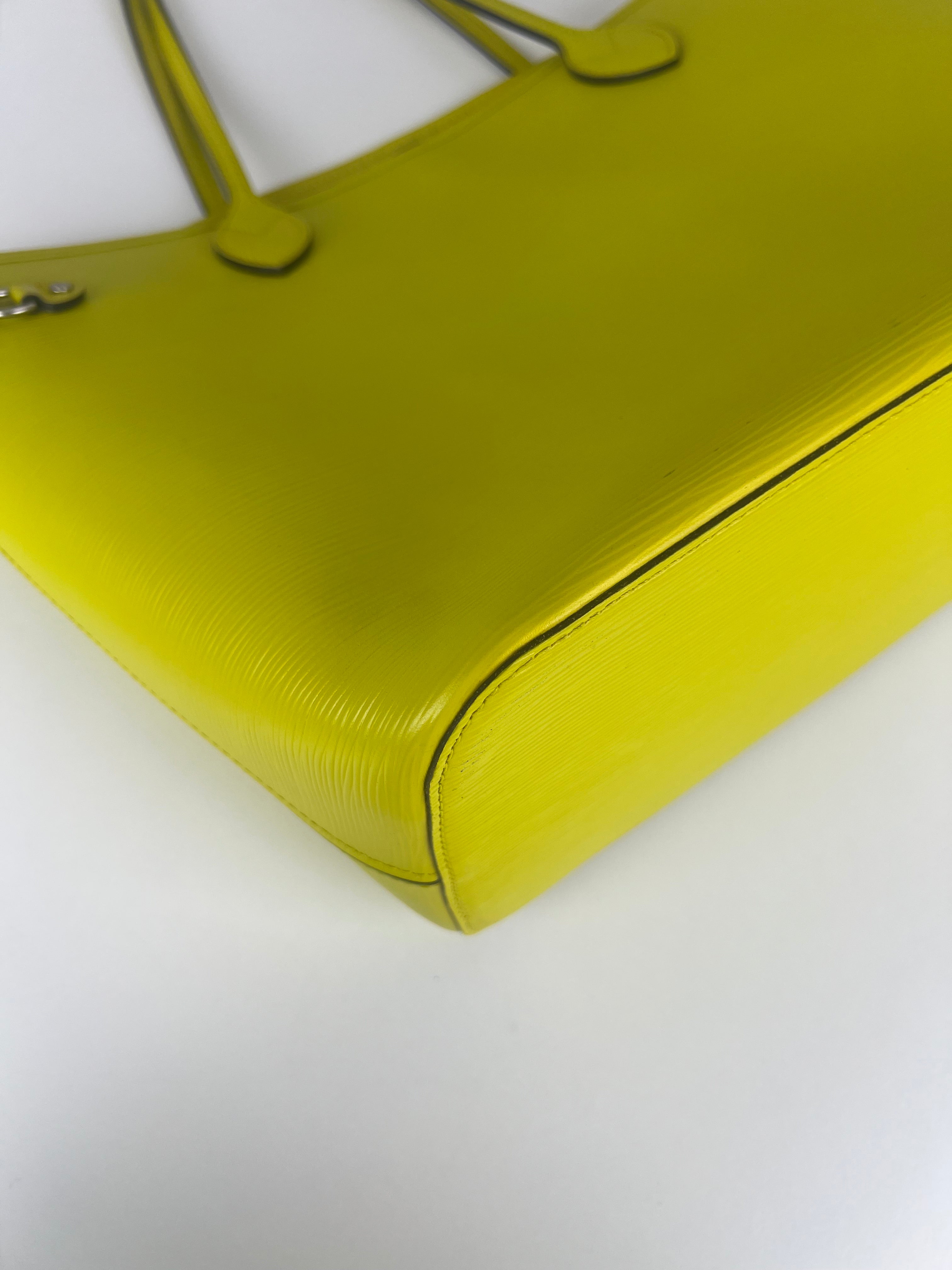 Louis Vuitton Neverfull MM yellow epi leather – bamluxurystore