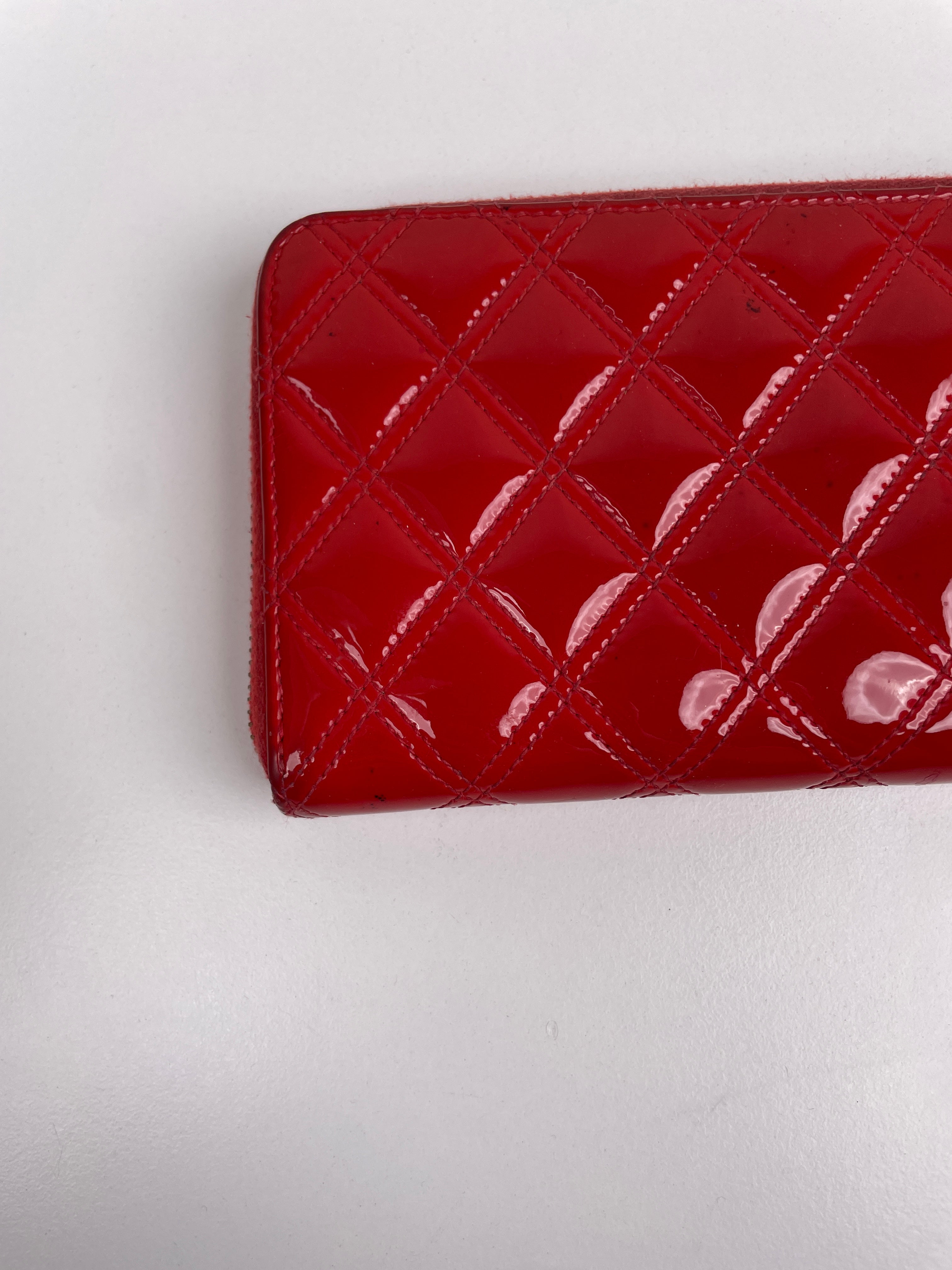 Chanel Long Wallet Red Patent Leather – bamluxurystore