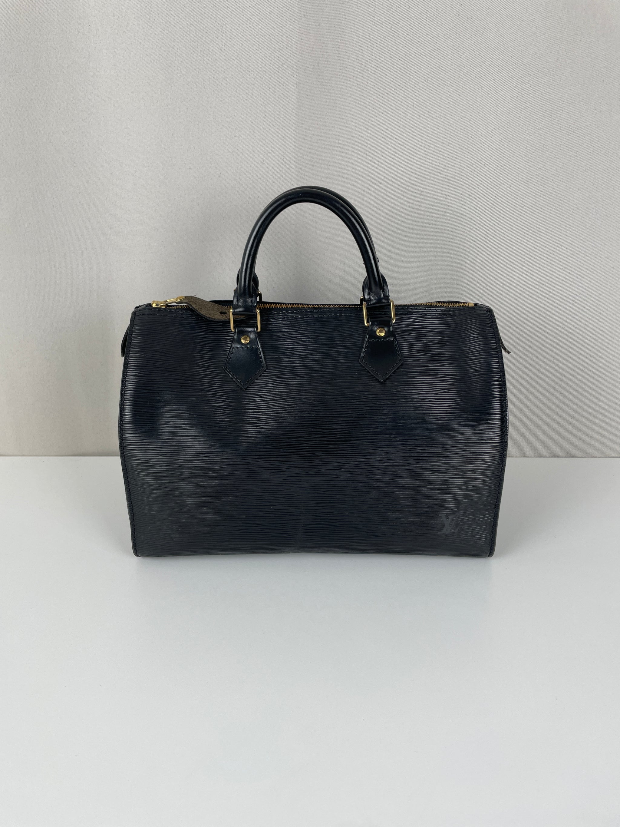 Louis Vuitton speedy 35 black epi leather