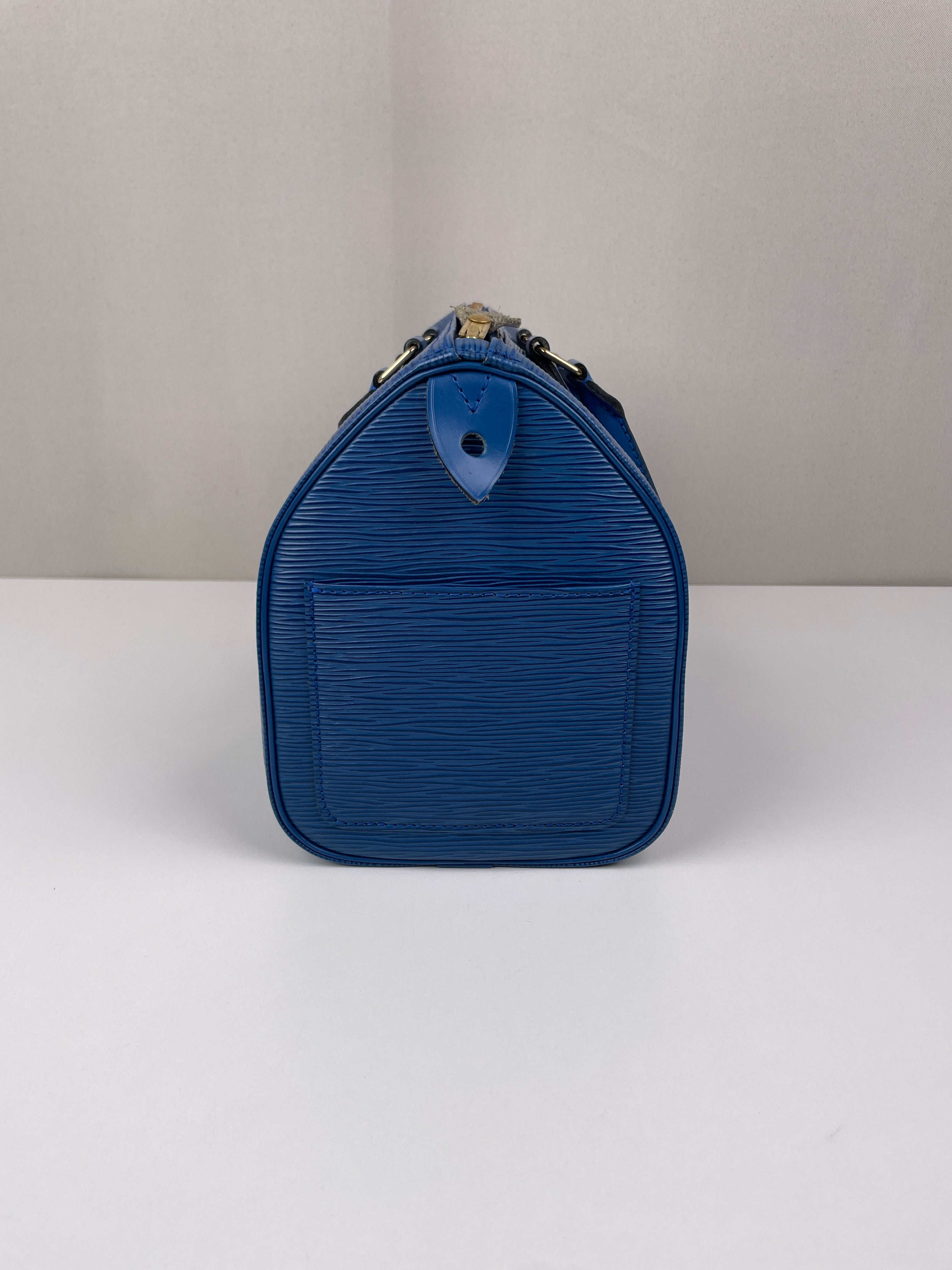 Louis Vuitton blue Speedy 25 Epi Leather – bamluxurystore