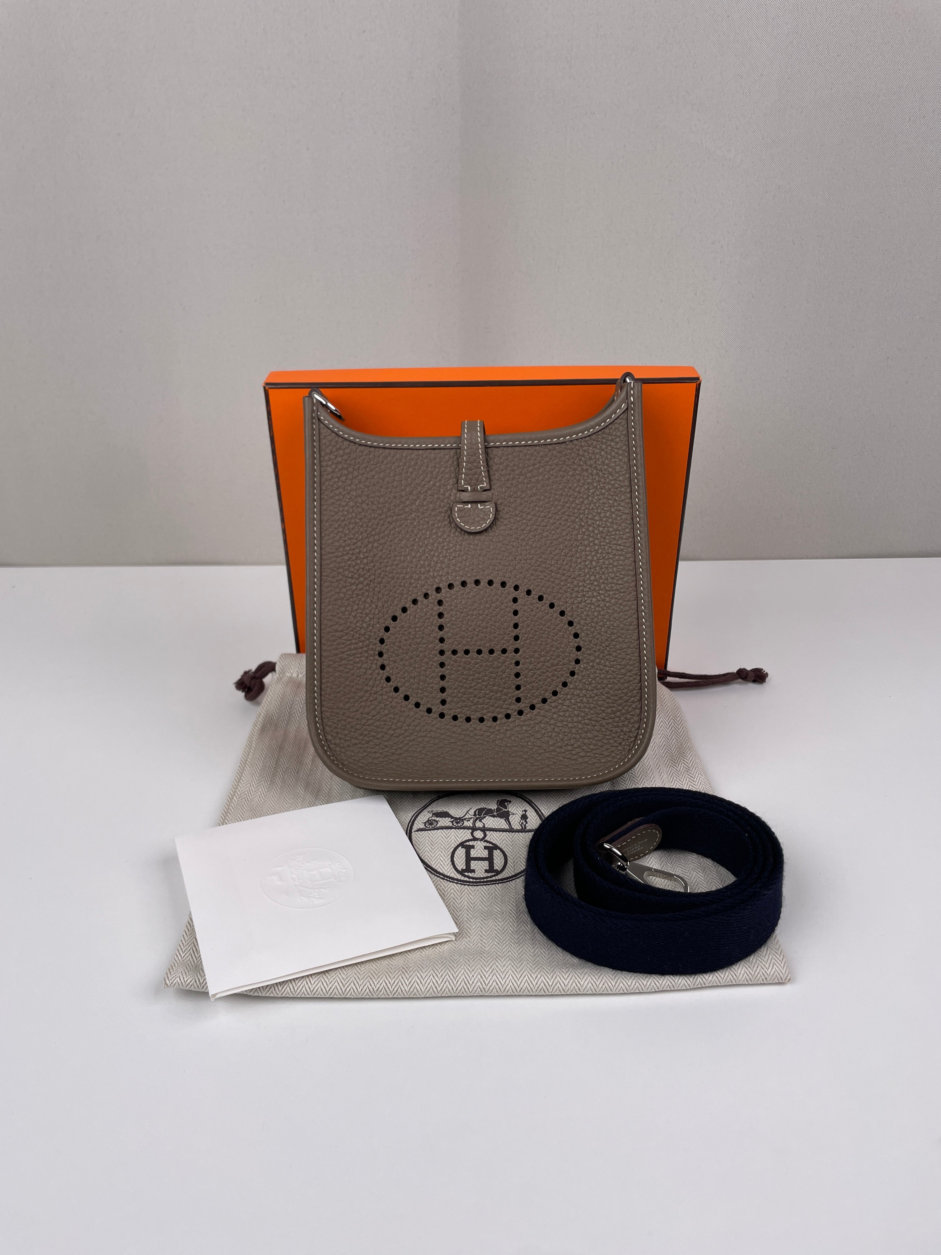 Hermès Mini Evelyne 16 Etoupe – bamluxurystore
