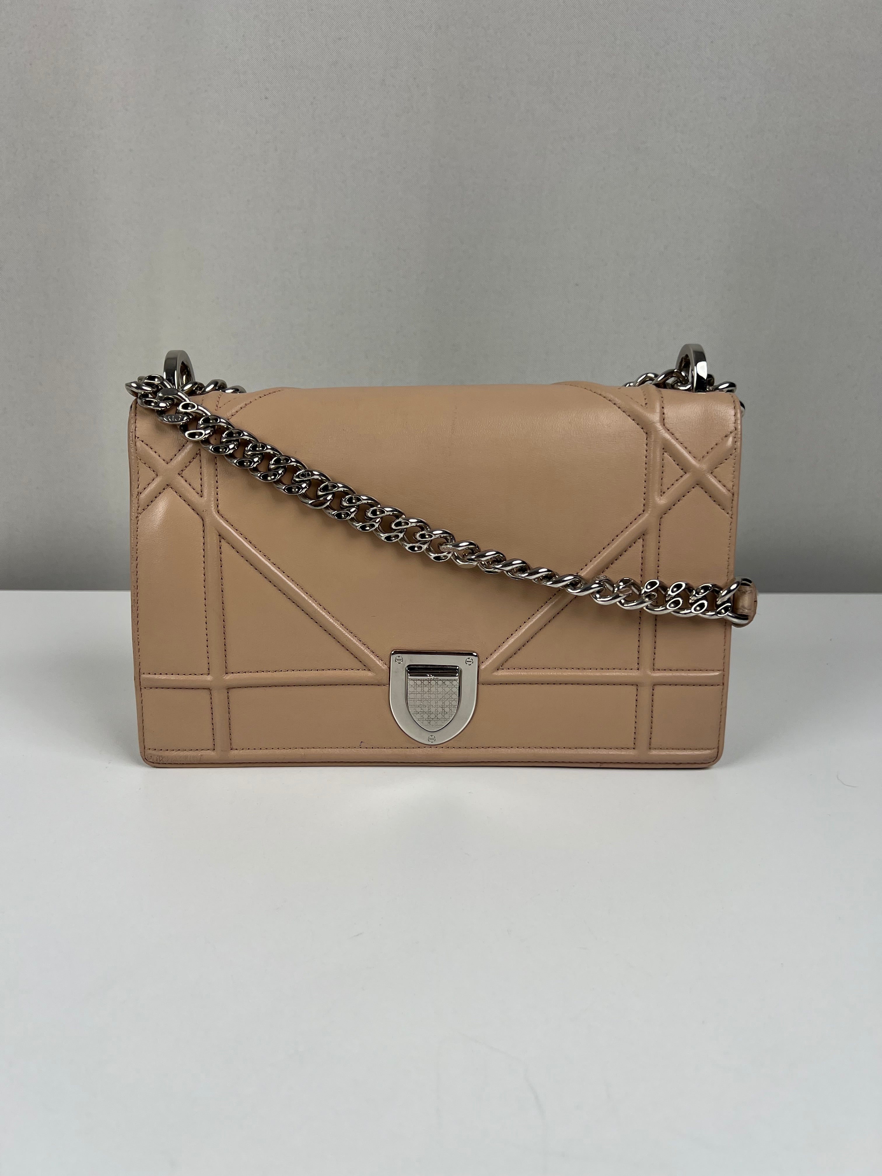 Dior Diorama pink leather crossbody bag from 2015 – bamluxurystore