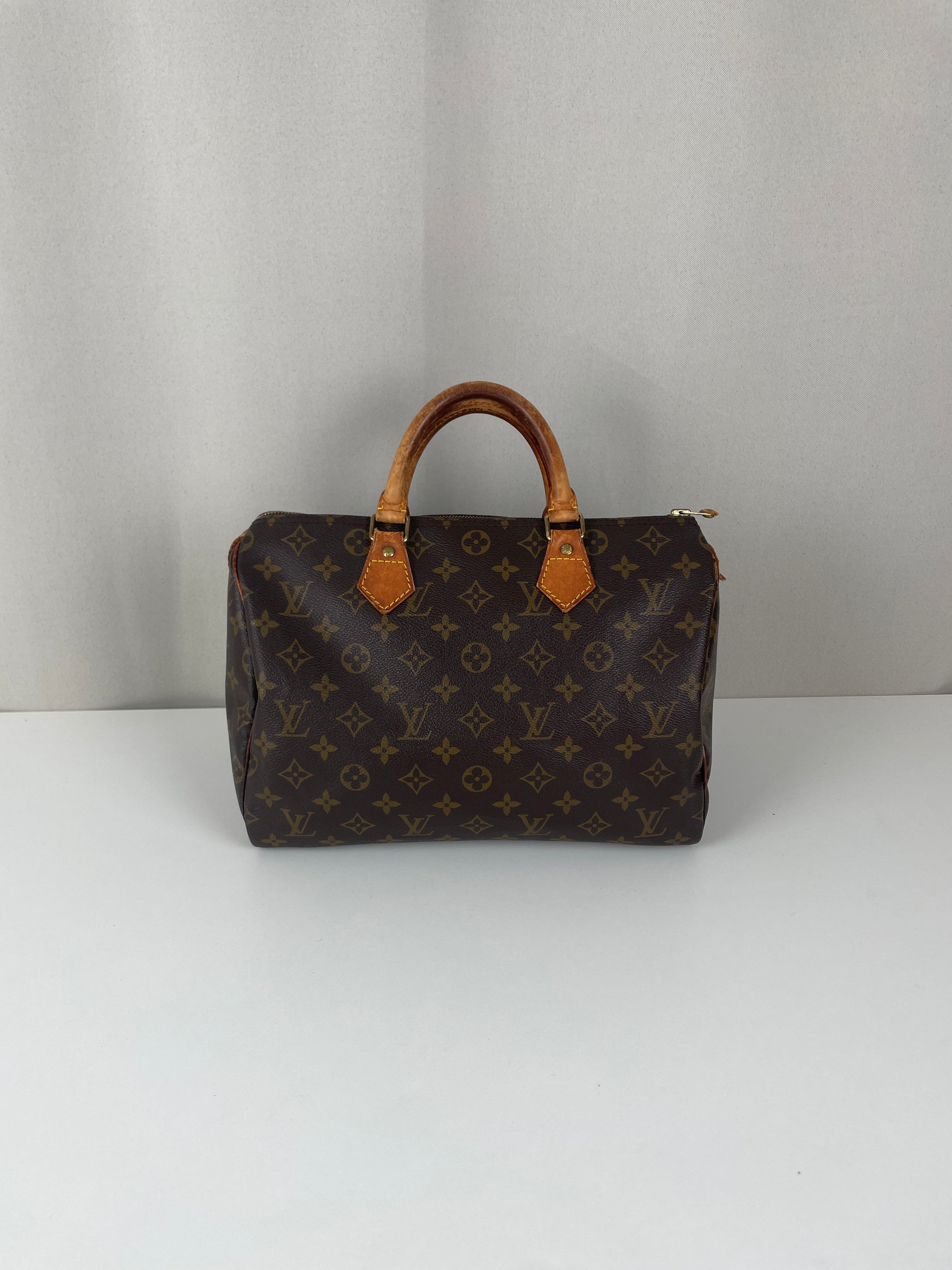 Louis Vuitton speedy 30 brown canvas leather - Main Image