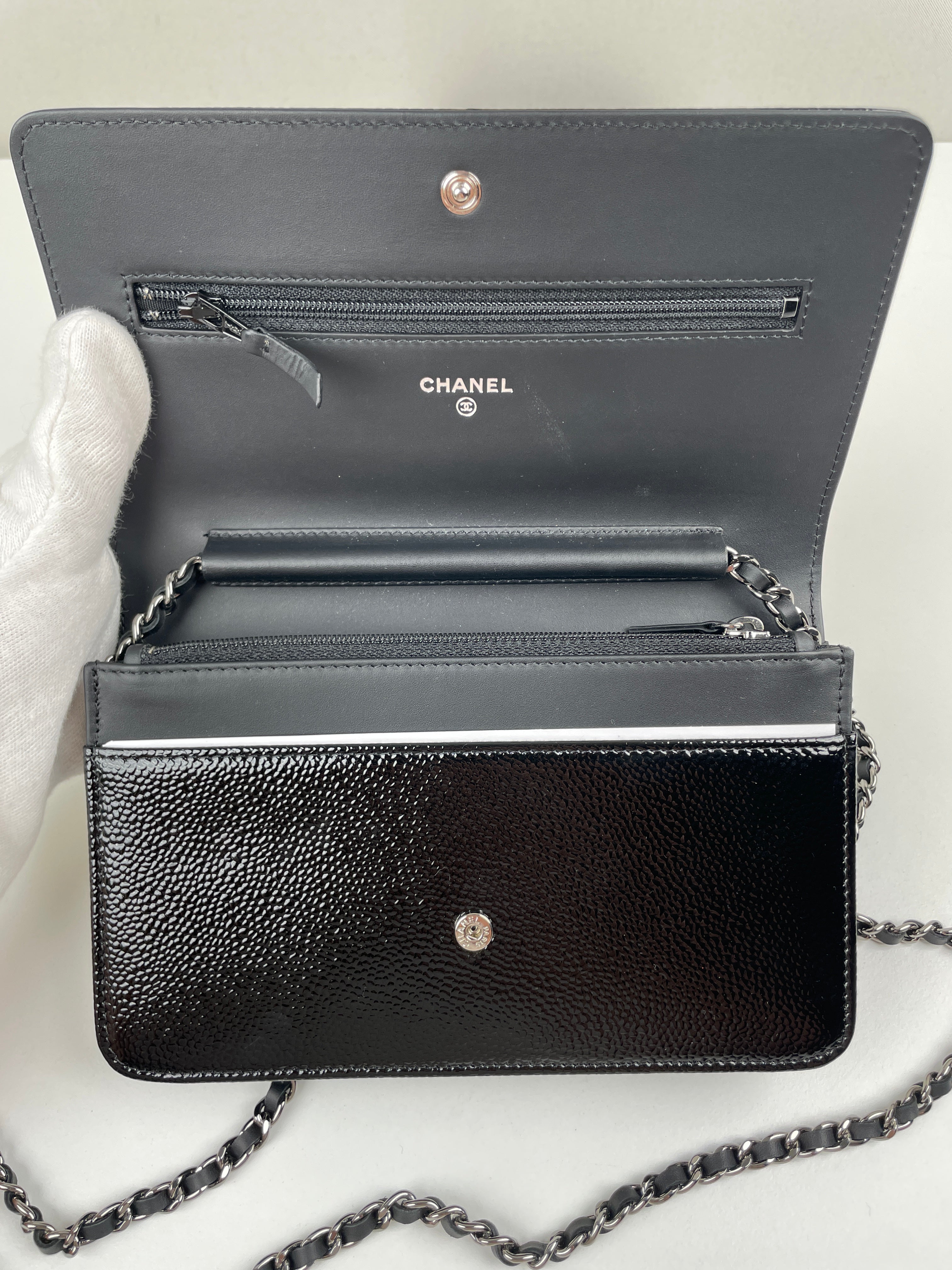 Chanel WOC Cambon Caviar Patent Leather – bamluxurystore