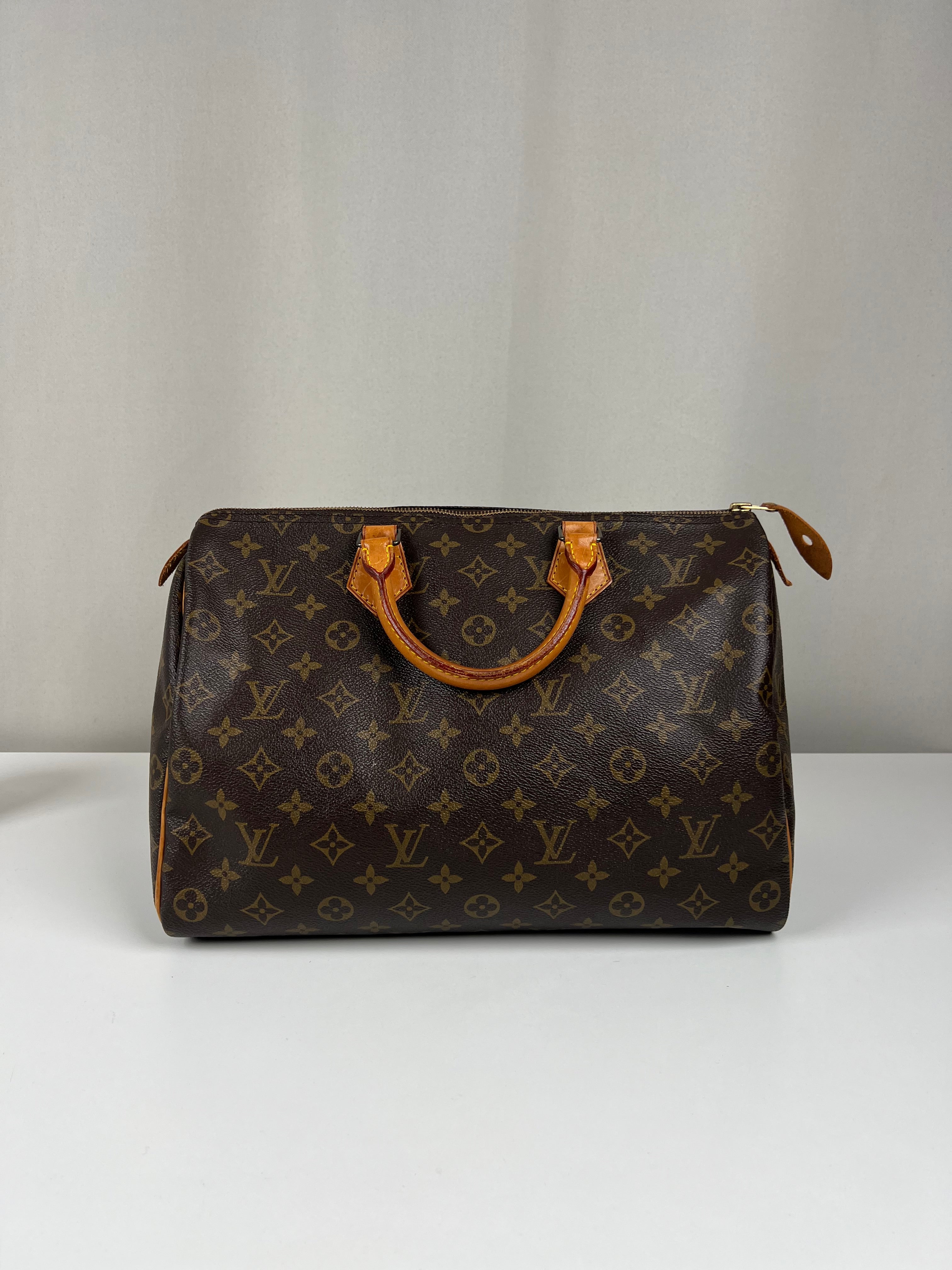 Louis Vuitton Speedy 35 monogram canvas vintage – bamluxurystore