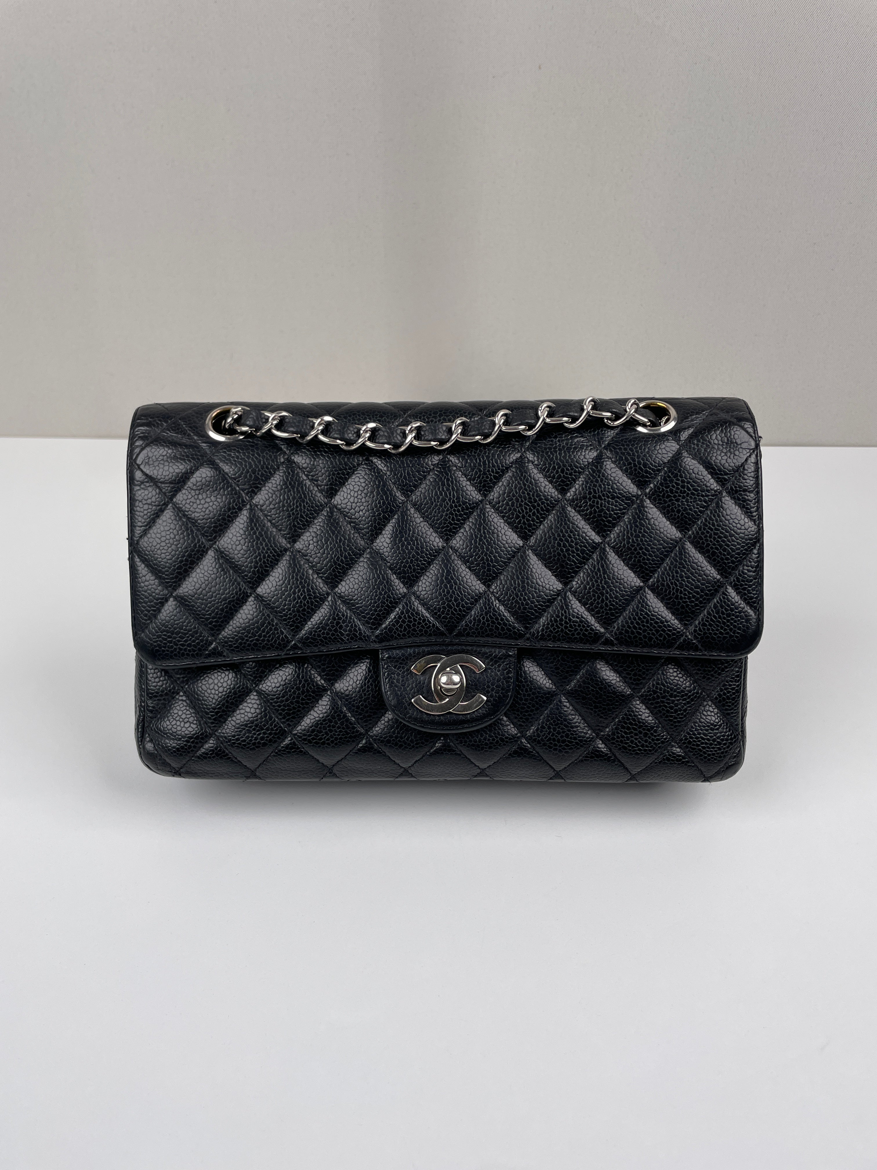 Chanel Timeless 11 12 Medium Caviar grained leather – bamluxurystore