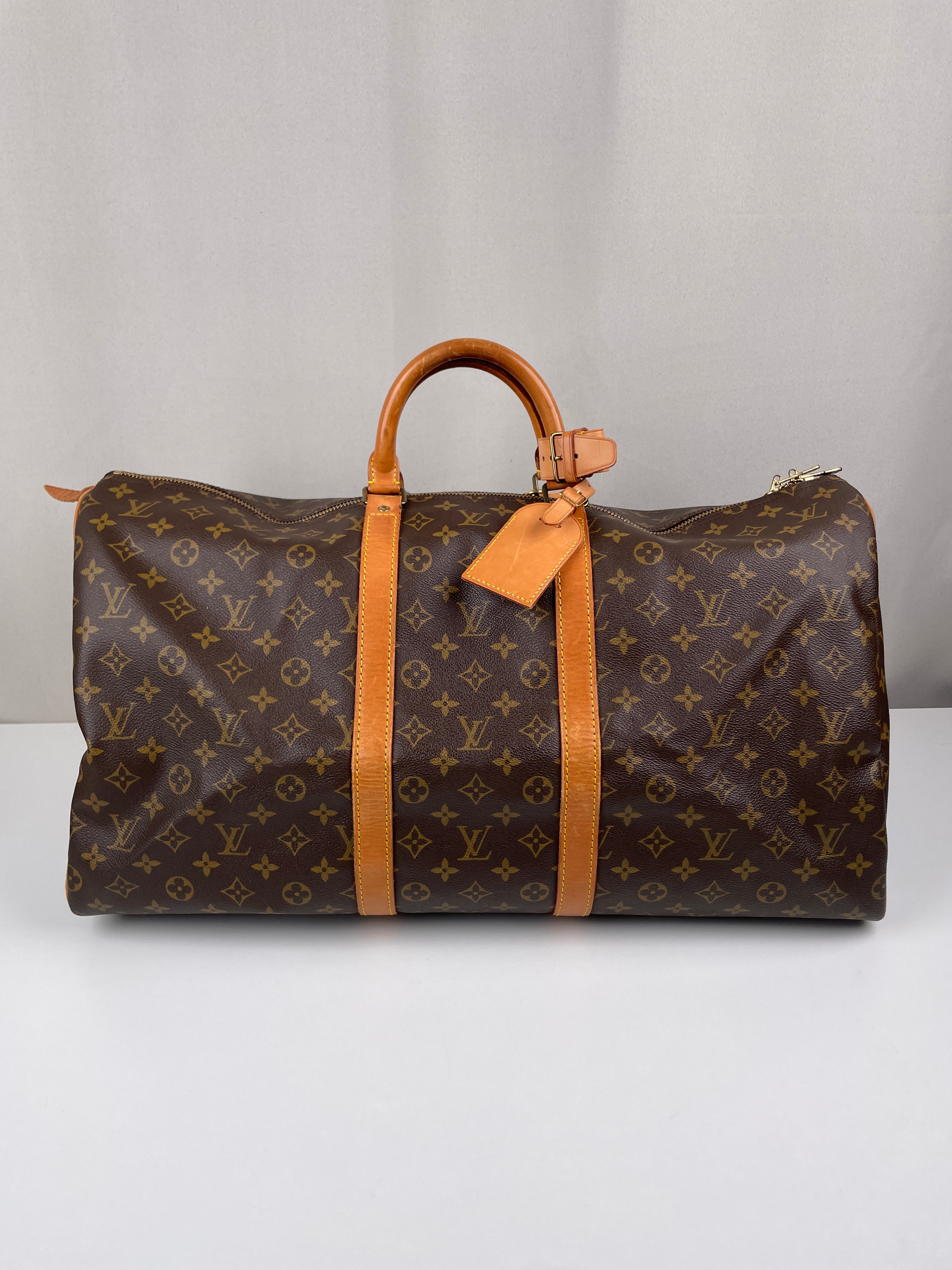 Keepall 55 Louis Vuitton brown monogram – bamluxurystore