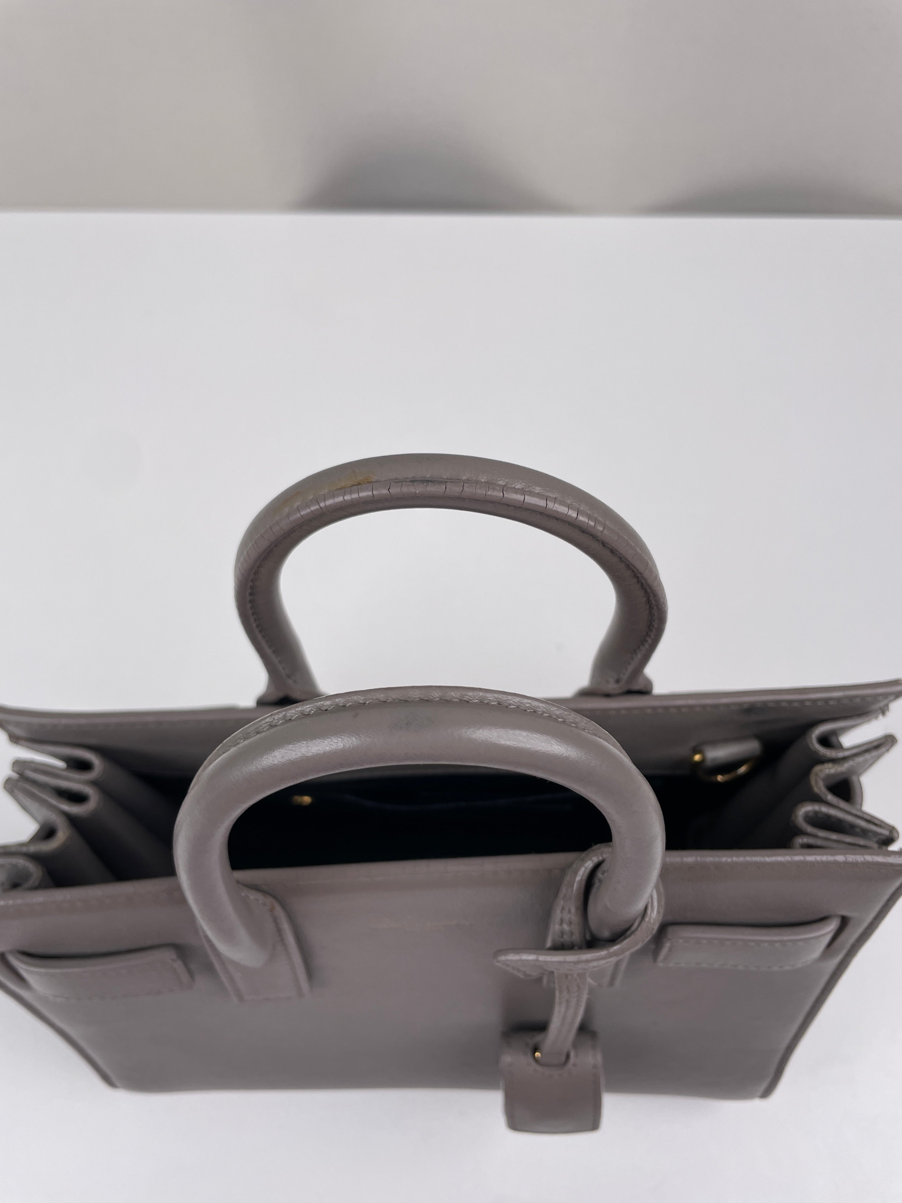 Saint Laurent Sac de jour baby grey – bamluxurystore