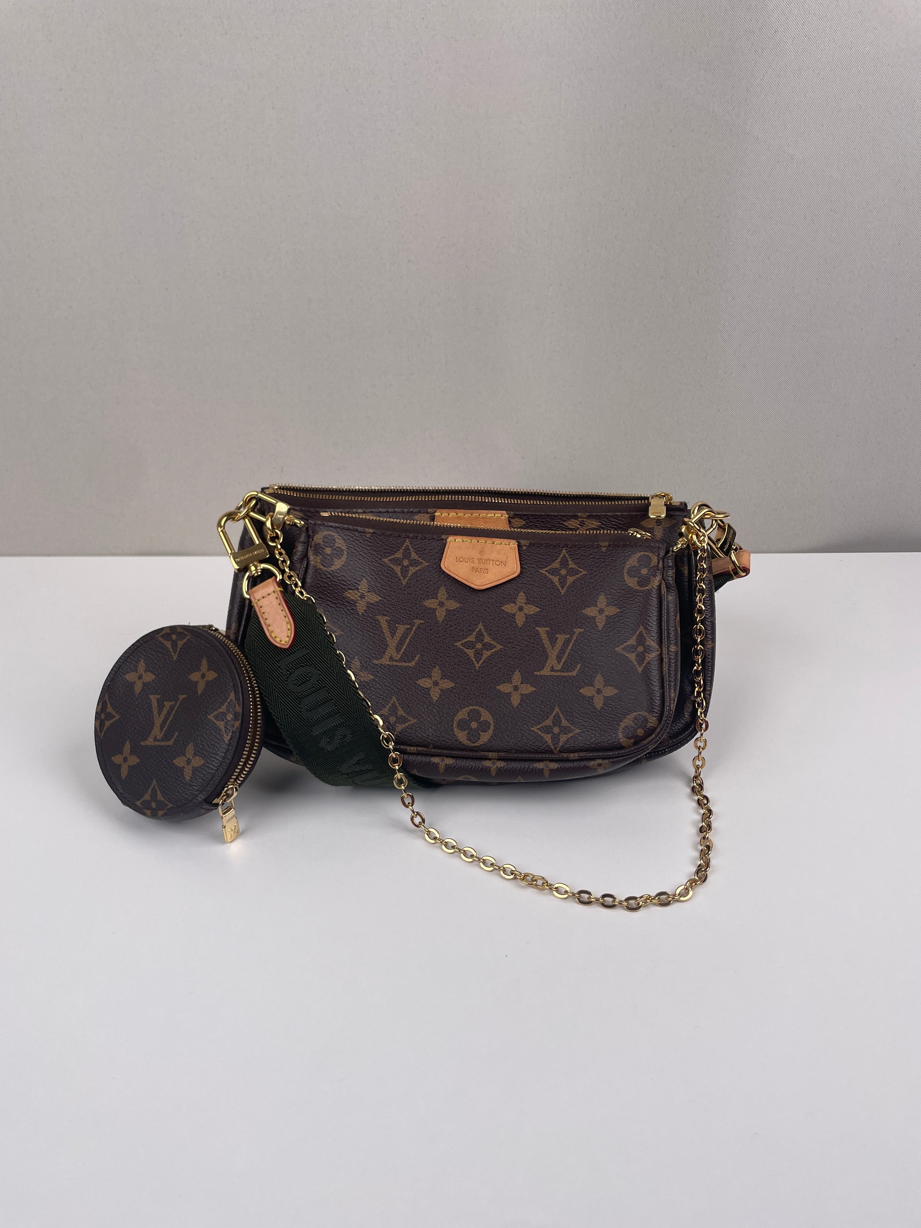 Louis Vuitton Multi Pochette green strap – bamluxurystore
