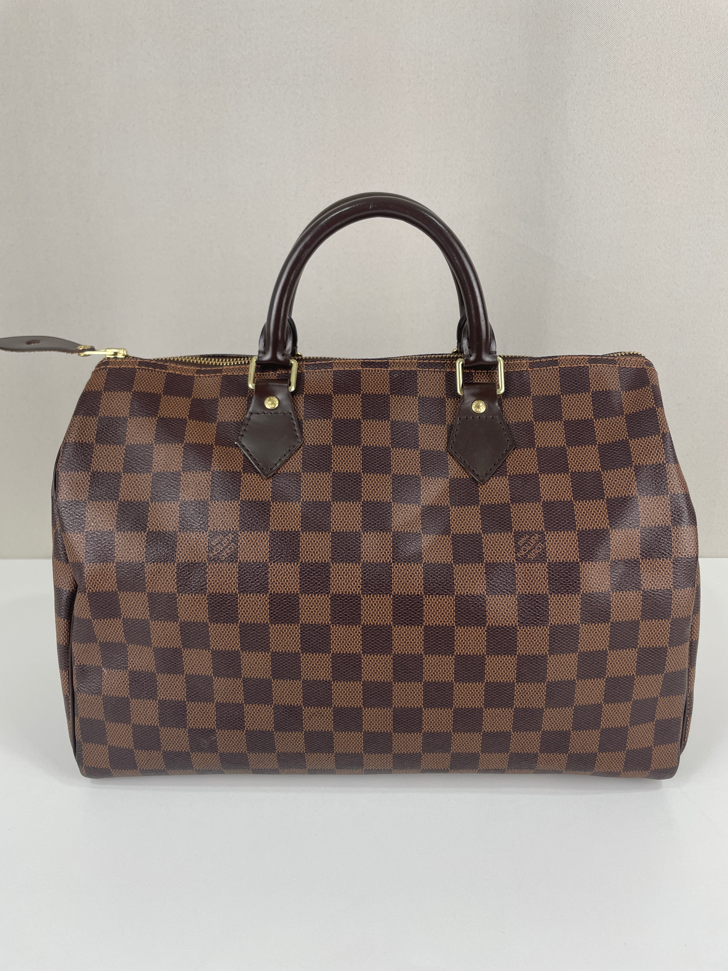 Speedy 35 damier ebene Louis Vuitton – bamluxurystore