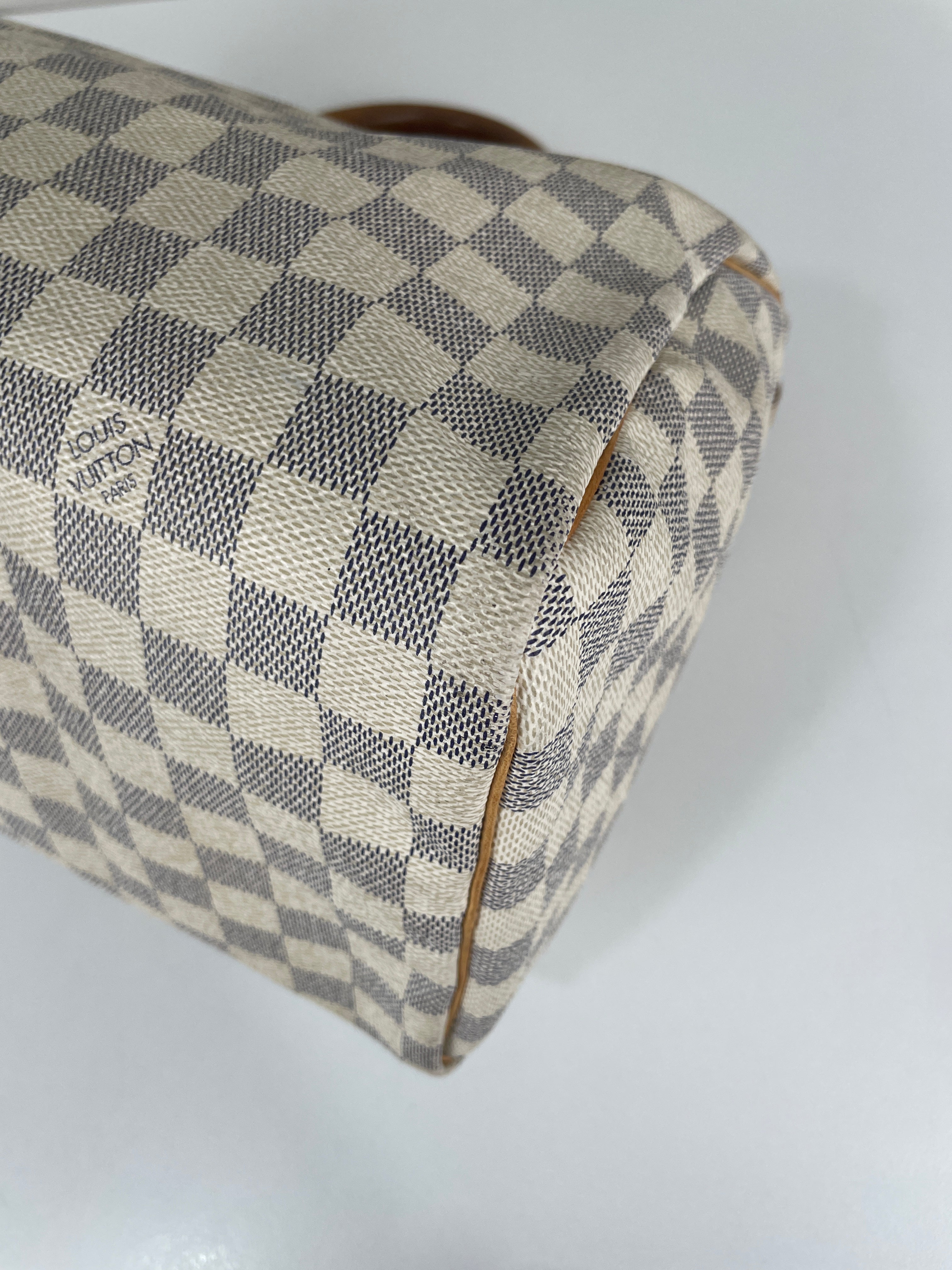 Louis Vuitton Speedy 30 bag azur canvas Canvas – bamluxurystore