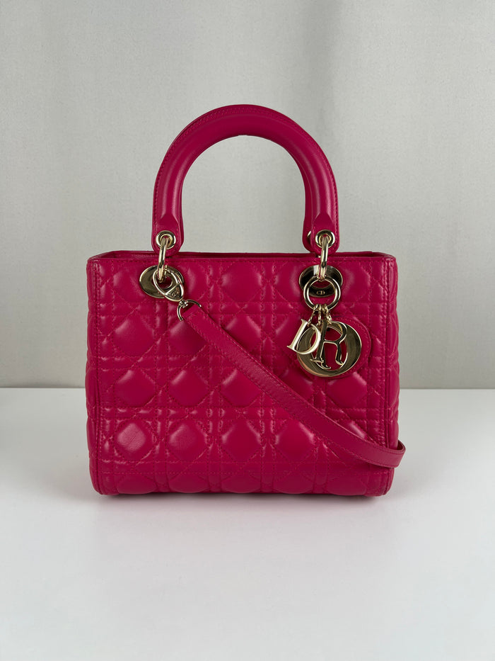 Sac Dior Lady Dior medium rose