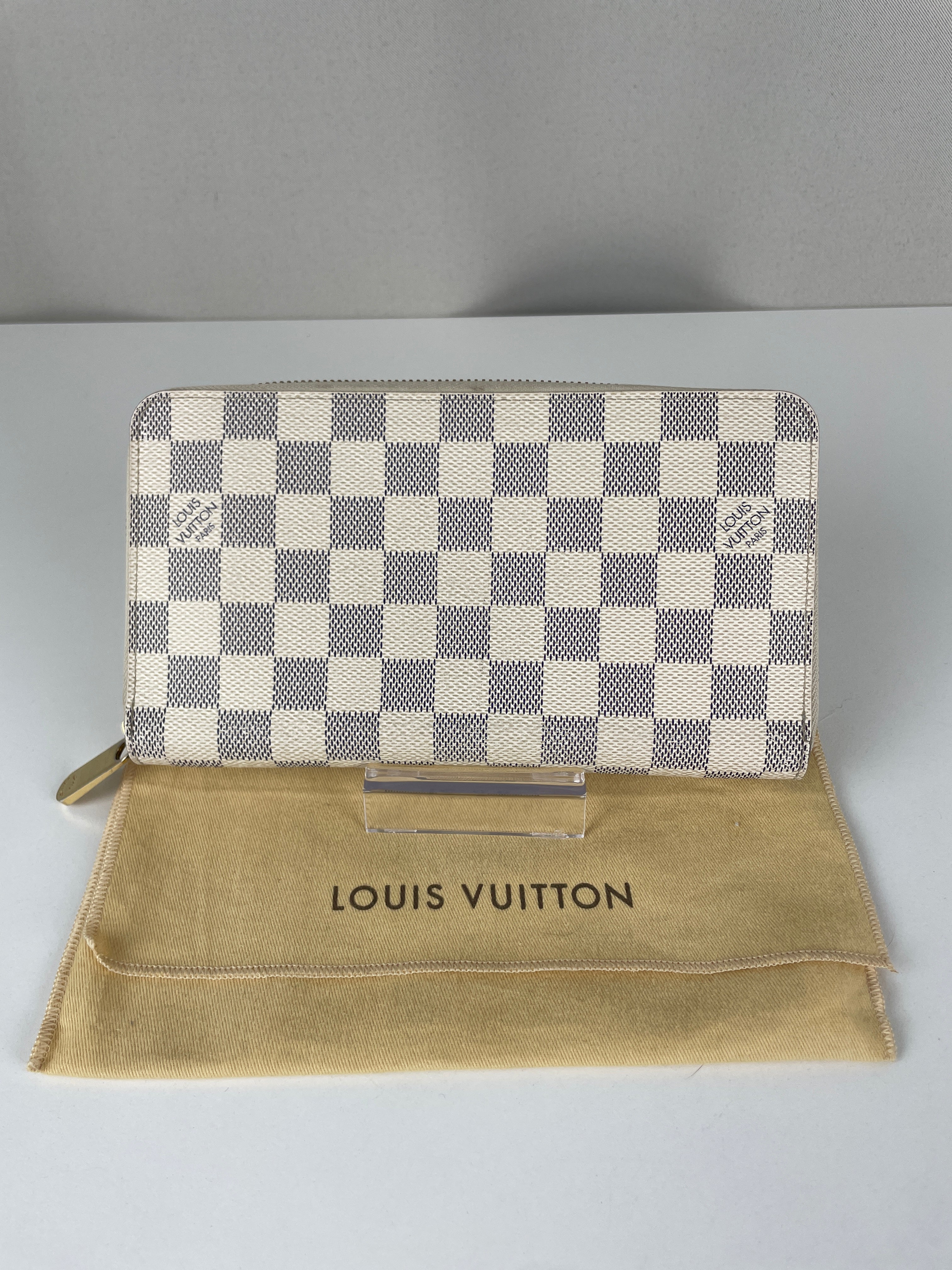 Louis Vuitton Zippy Organizer wallet damier azur canvas