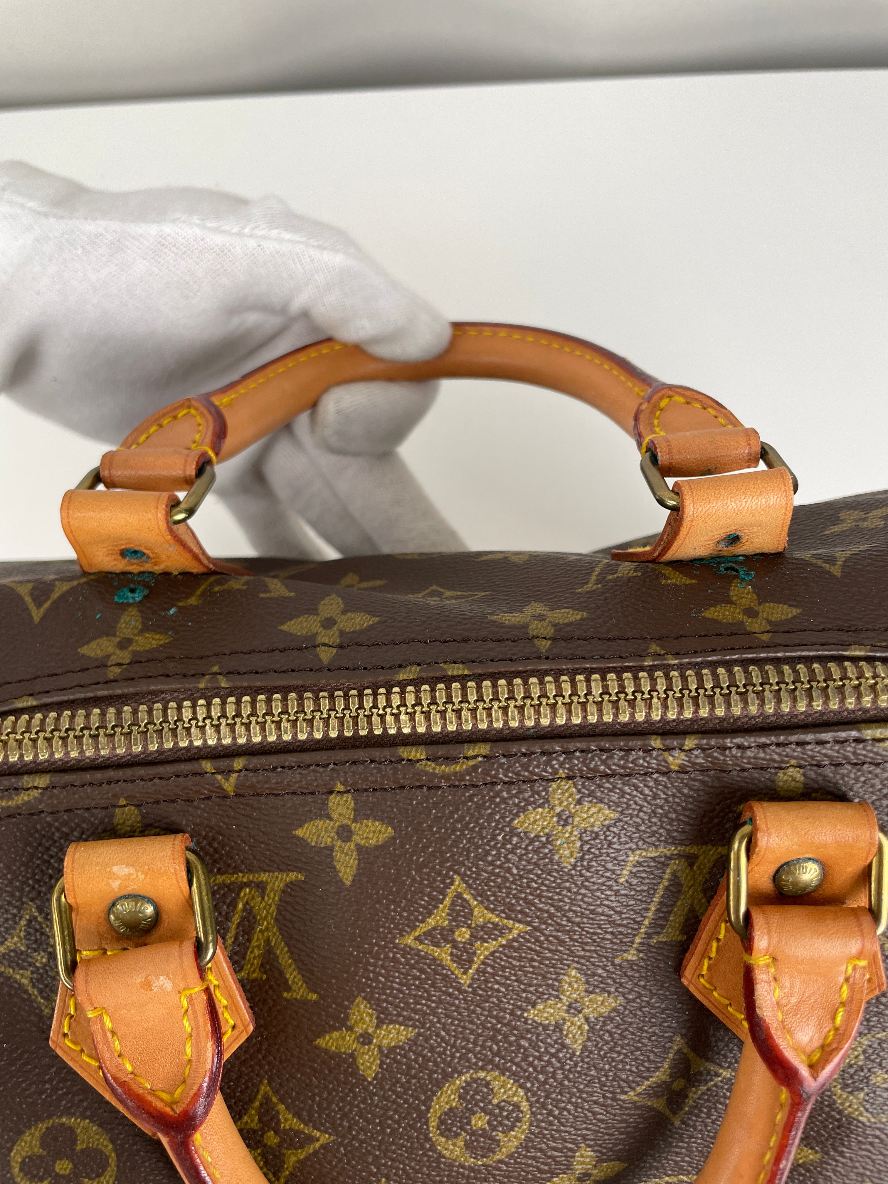 Louis Vuitton モノグラム スピーディー ※ヴィンテージ Vintage LOUIS VUITTON Monogram Speedy 35 Made in USA – PLAYSUPPLY