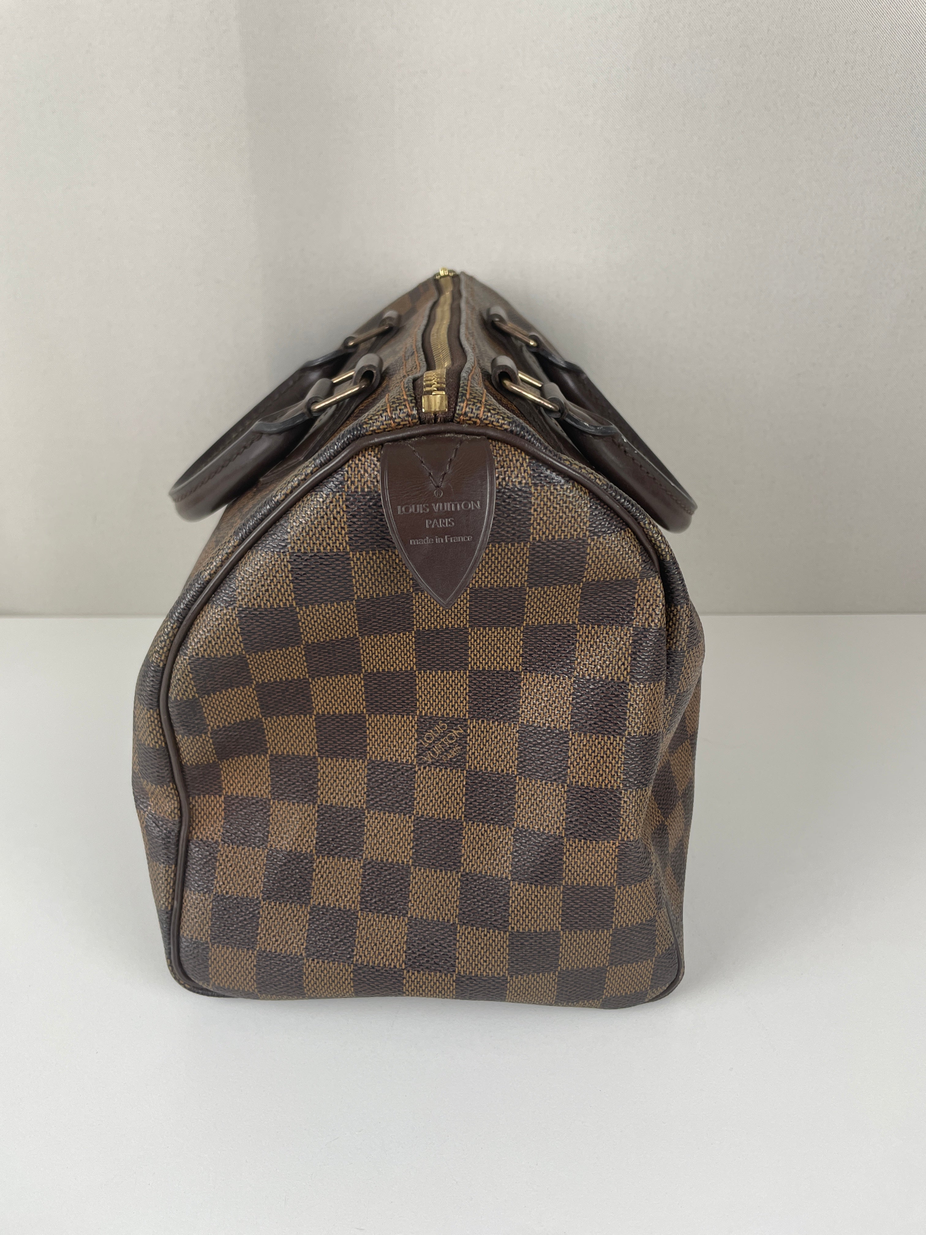 Louis Vuitton speedy 30 brown canvas leather – bamluxurystore