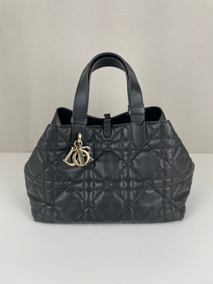 Cabas Dior Toujours medium en cuir noir