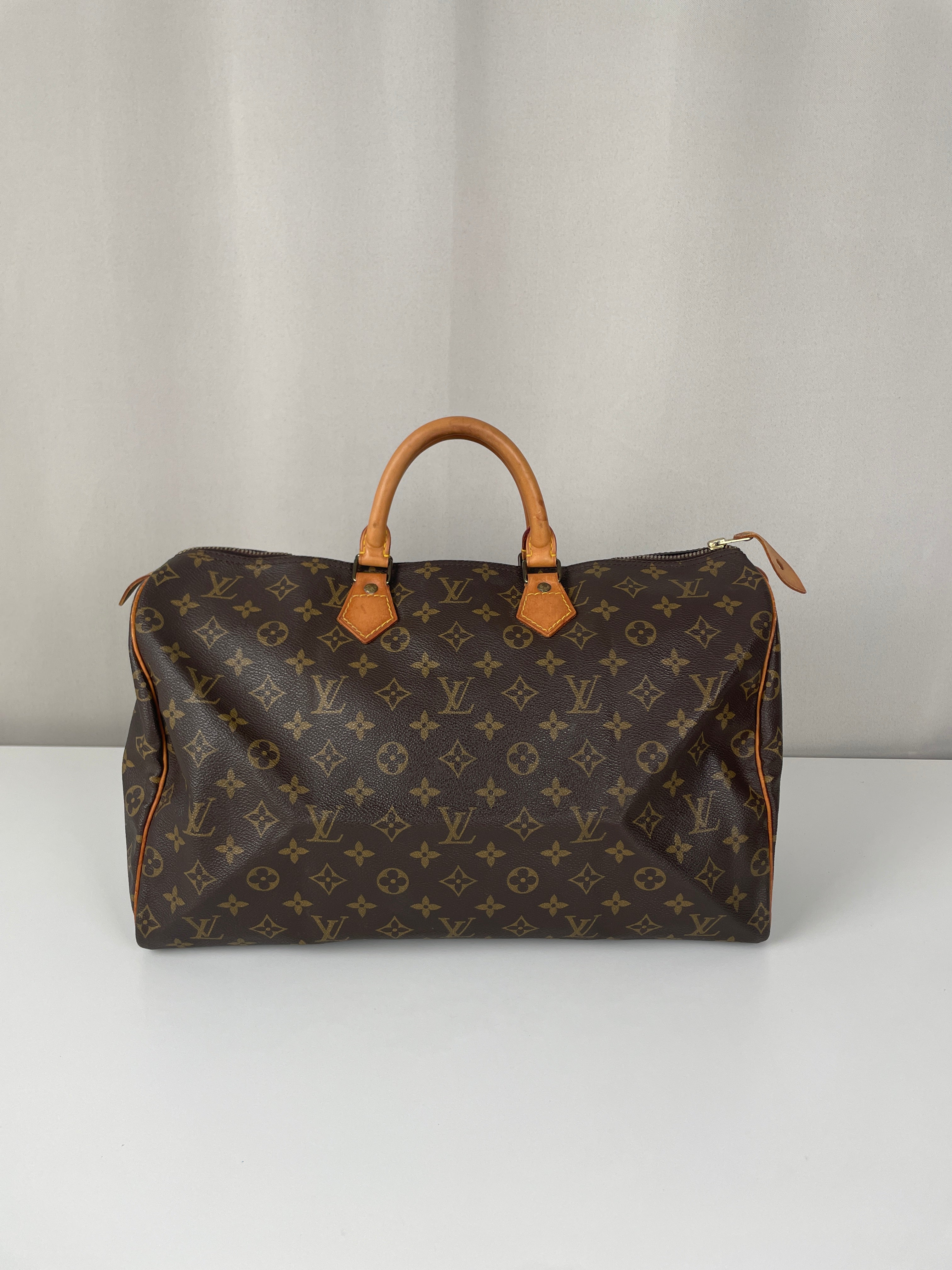 Louis Vuitton スピーディ40 ヴィンテージ　80s Louis Vuitton speedy 40 monogram canvas – bamluxurystore