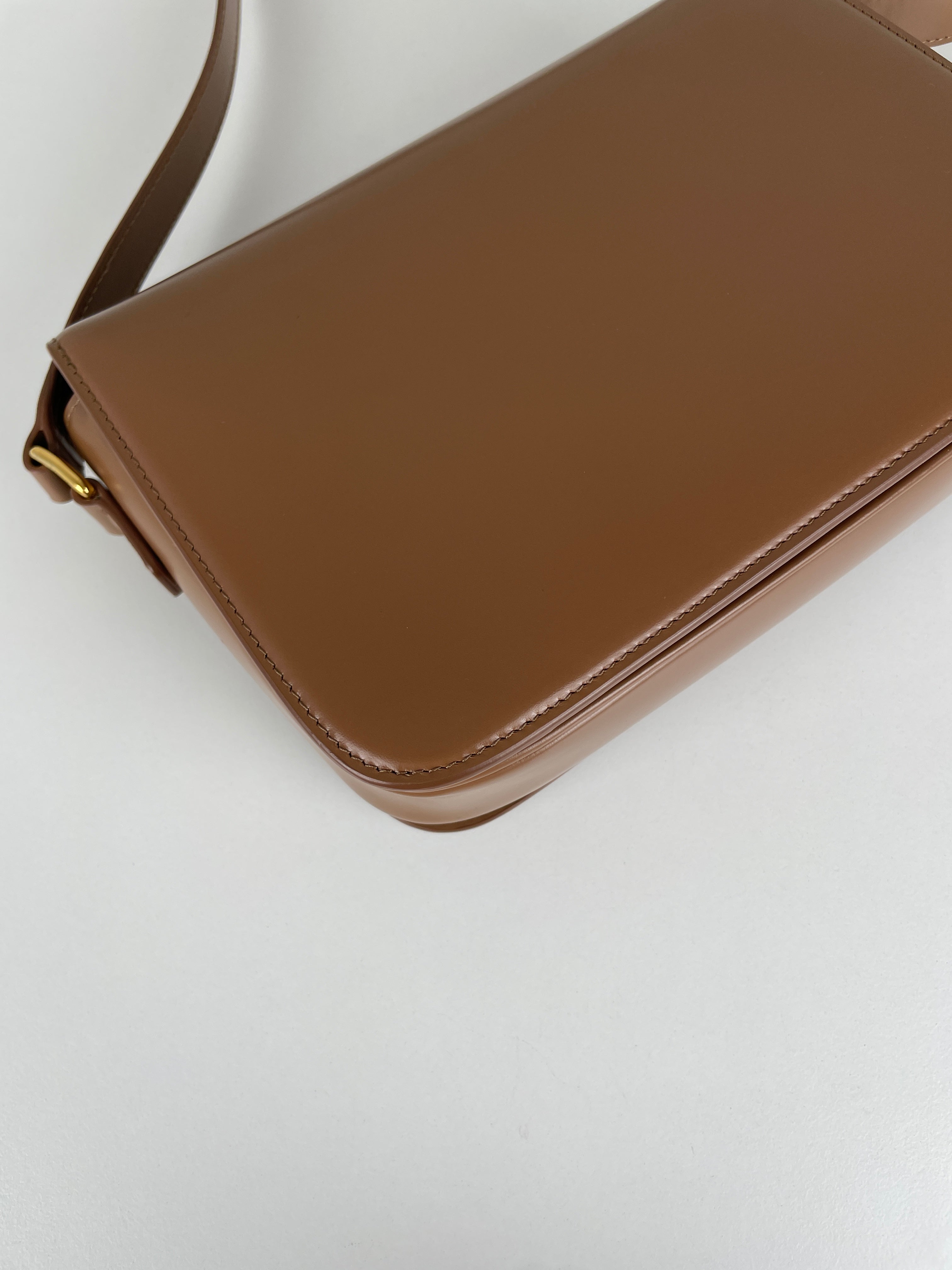 Celine Triomphe Brown leather bag – bamluxurystore