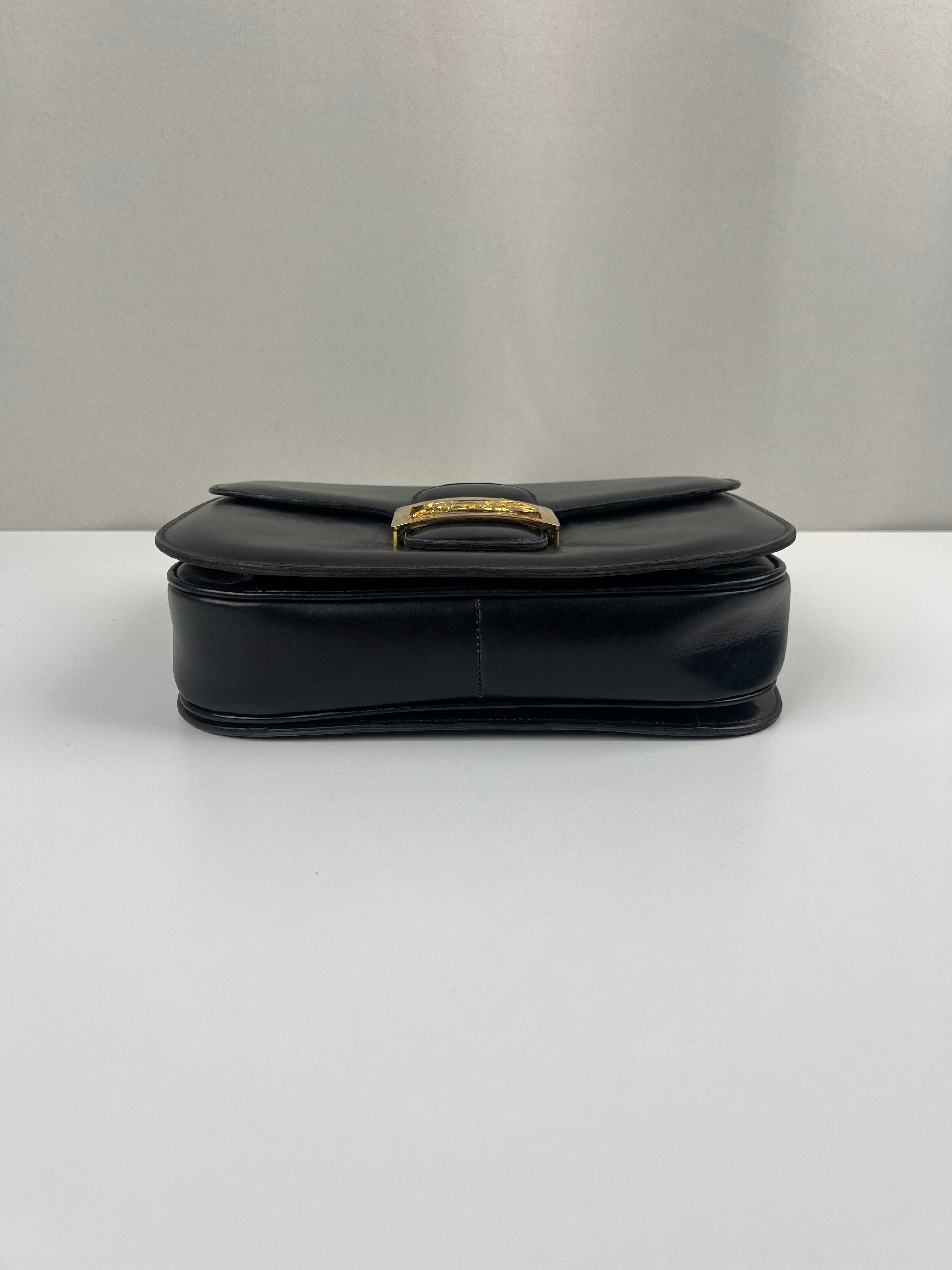Céline triumph vintage black leather bag – bamluxurystore
