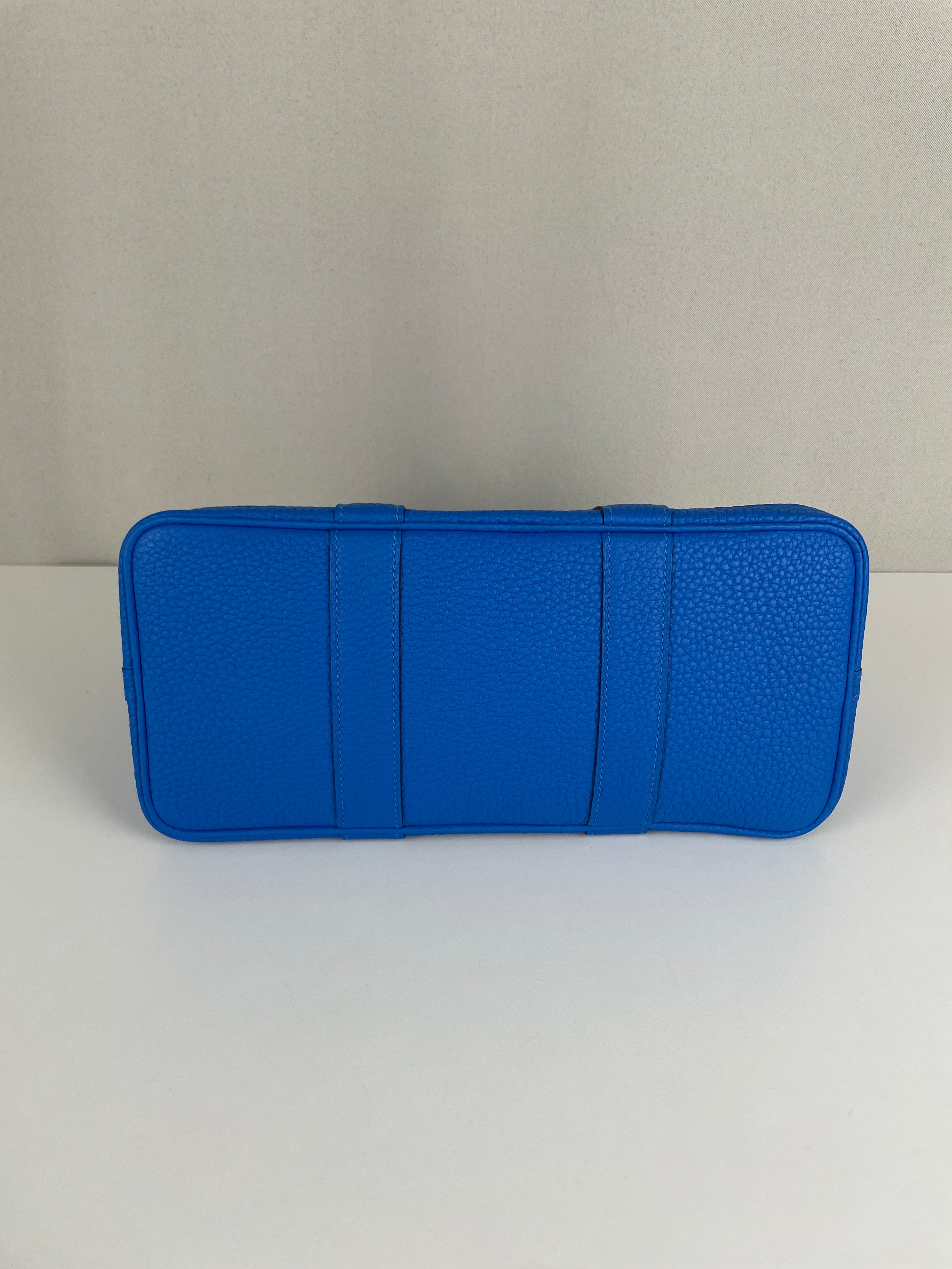 Hermès Garden Party 30 Veau Négonda Bleu hydra – bamluxurystore