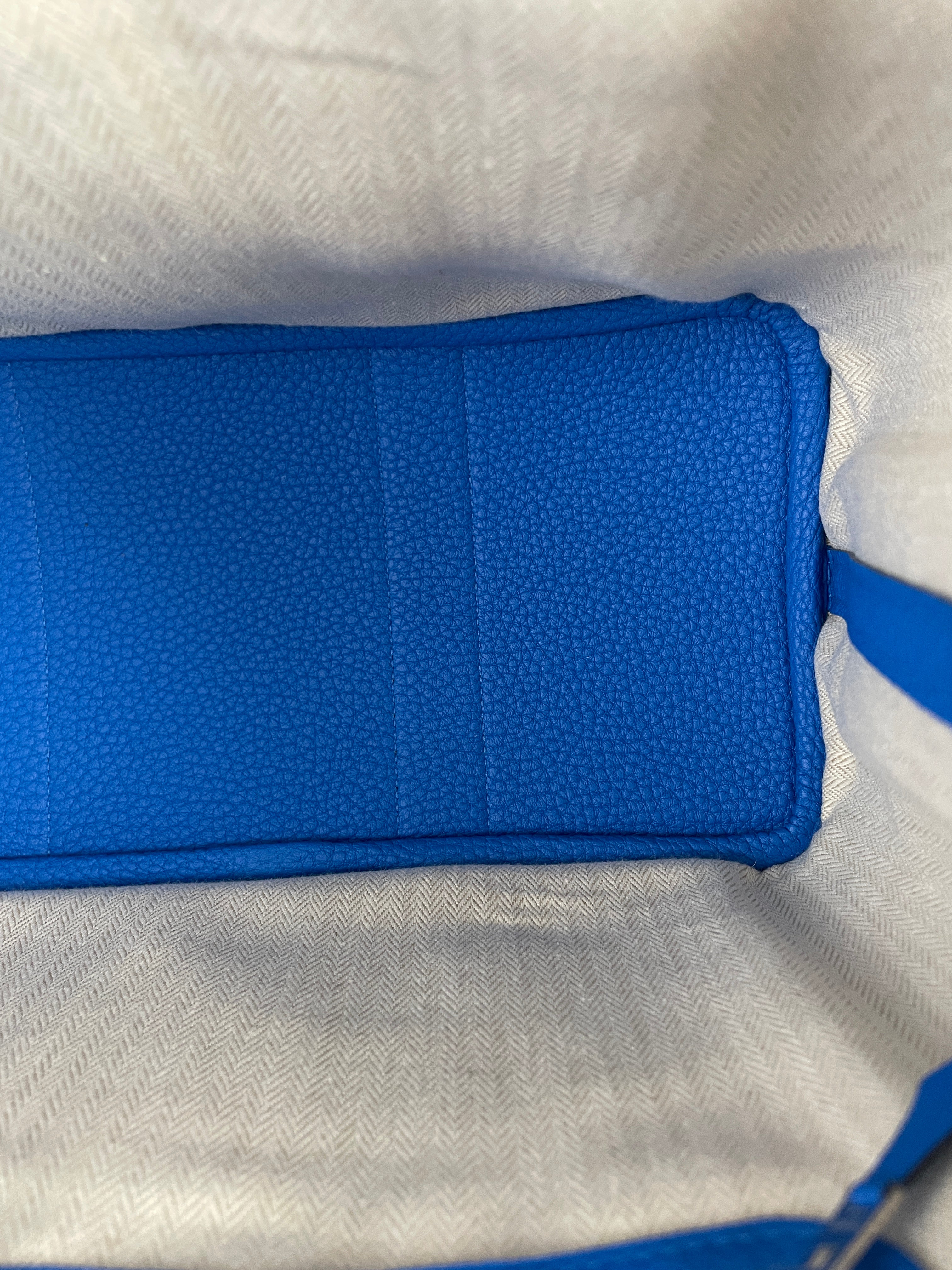 Hermès Garden Party 30 Veau Négonda Bleu hydra – bamluxurystore