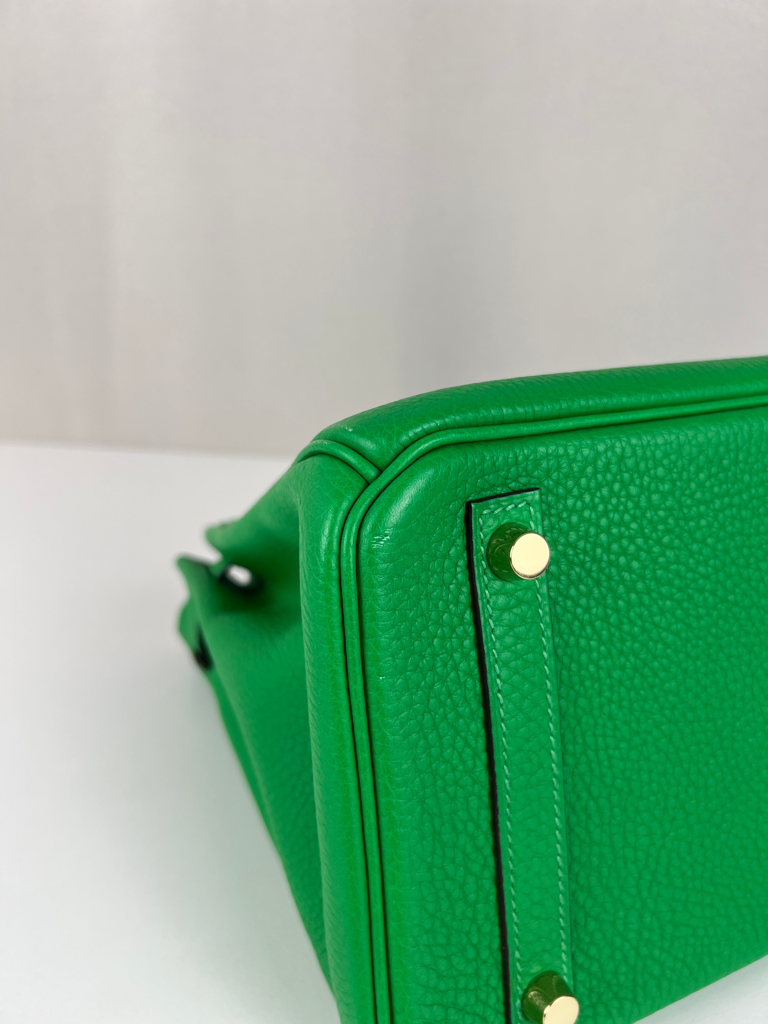Hermès Birkin 30 Vert Bambou (inside vert Vertigo) Special order