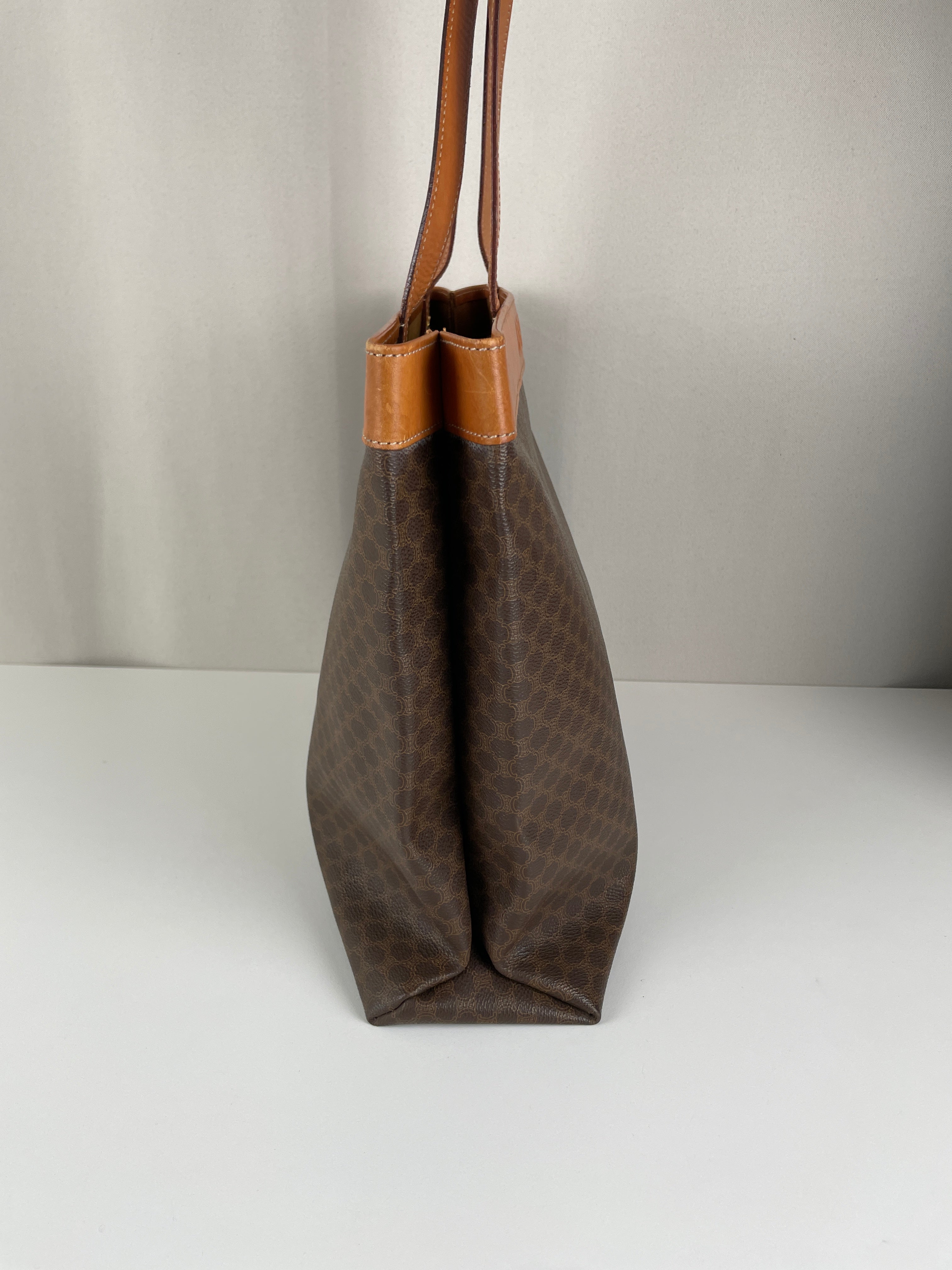 Céline Tote brown canvas macadam – bamluxurystore