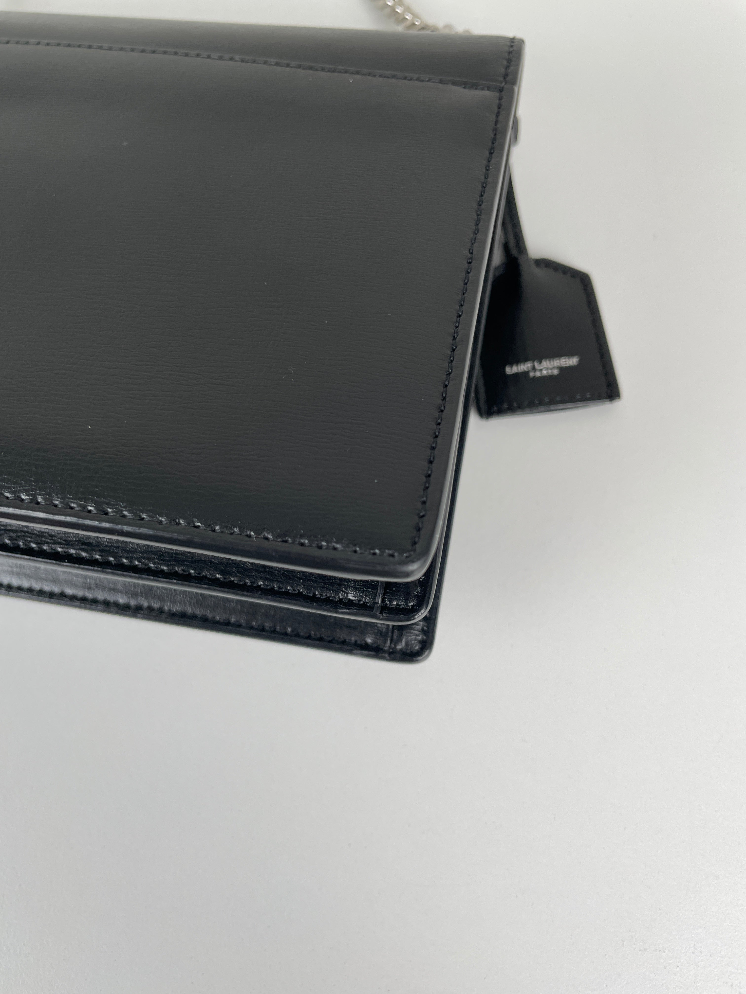 Saint Laurent Sunset medium black silver hardware – bamluxurystore