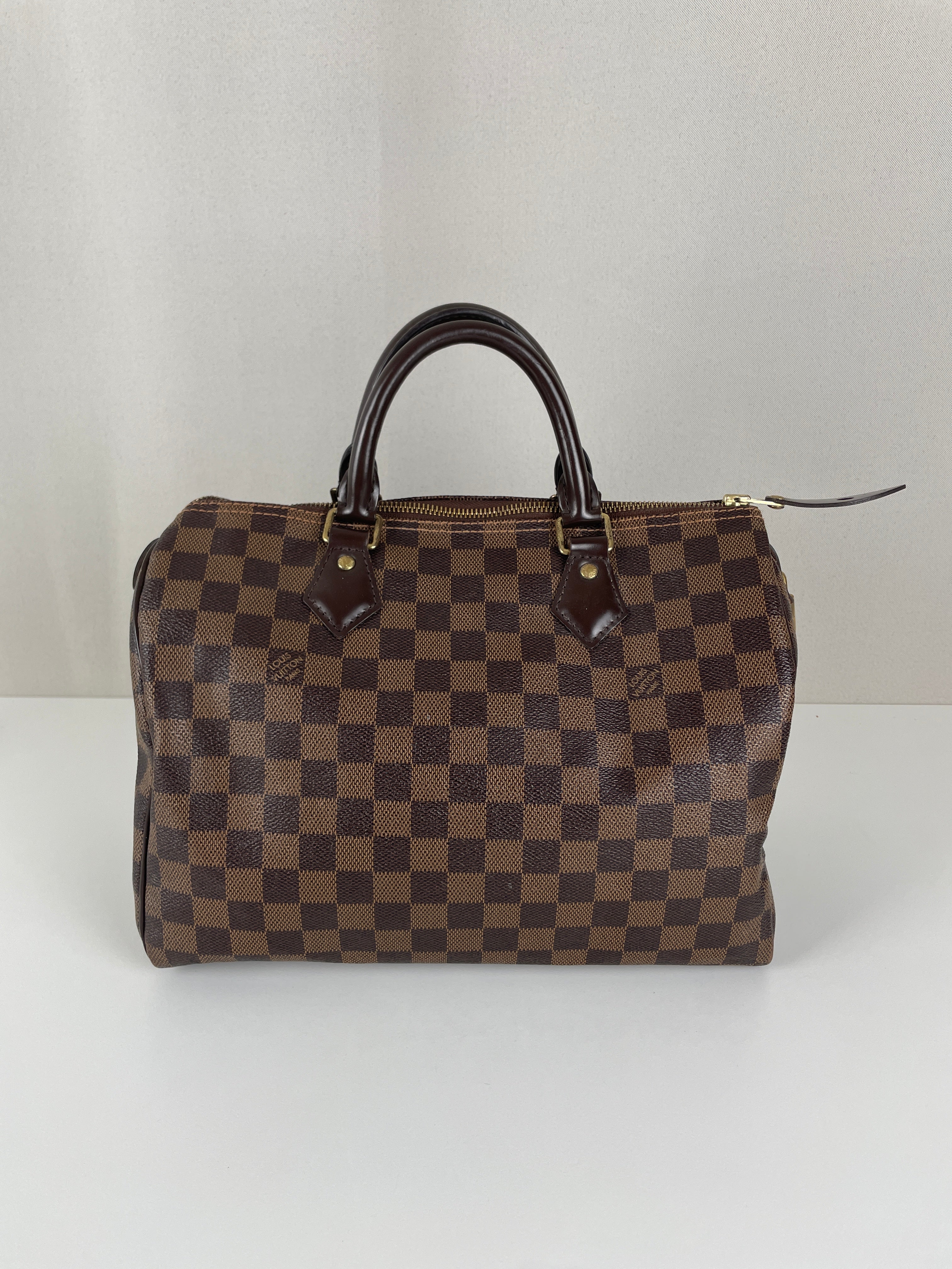 Louis Vuitton Speedy 30 damier ébène brown – bamluxurystore