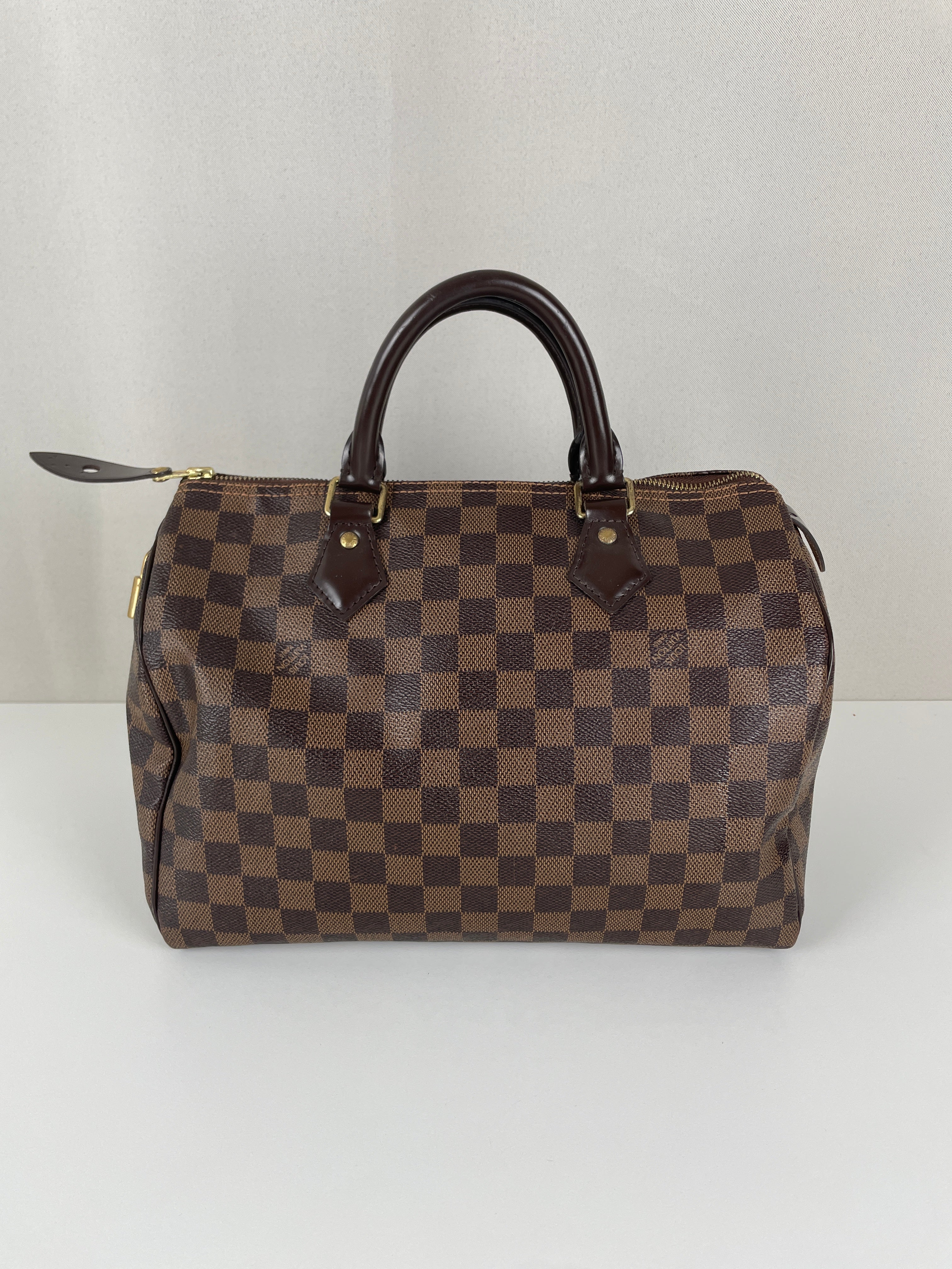 Louis Vuitton Speedy 30 damier ébène brown – bamluxurystore