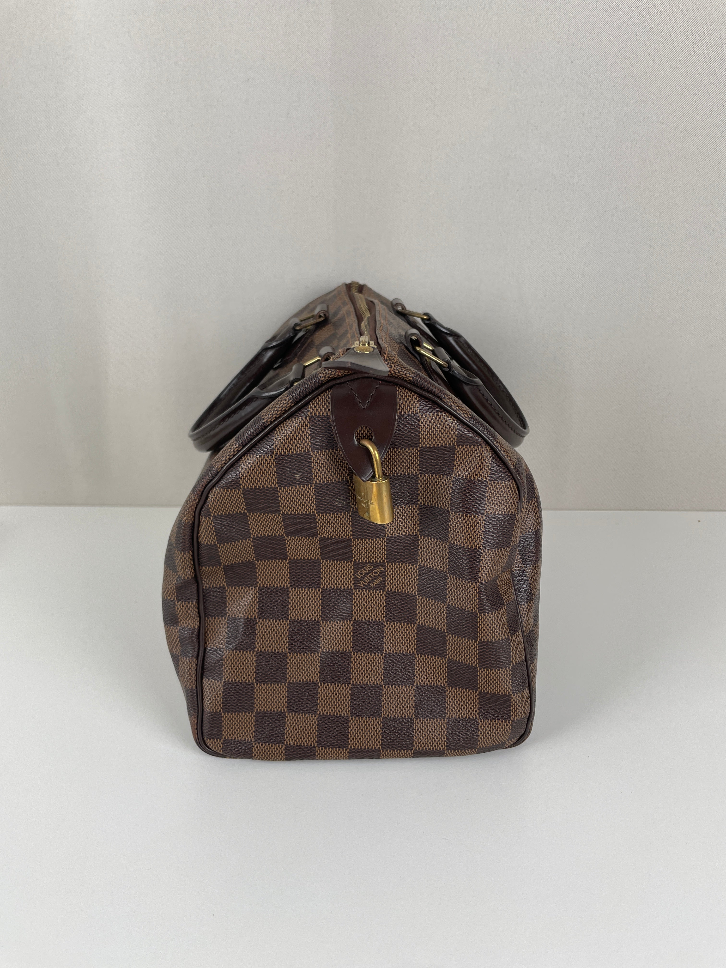 Louis Vuitton Speedy 30 damier ébène brown – bamluxurystore