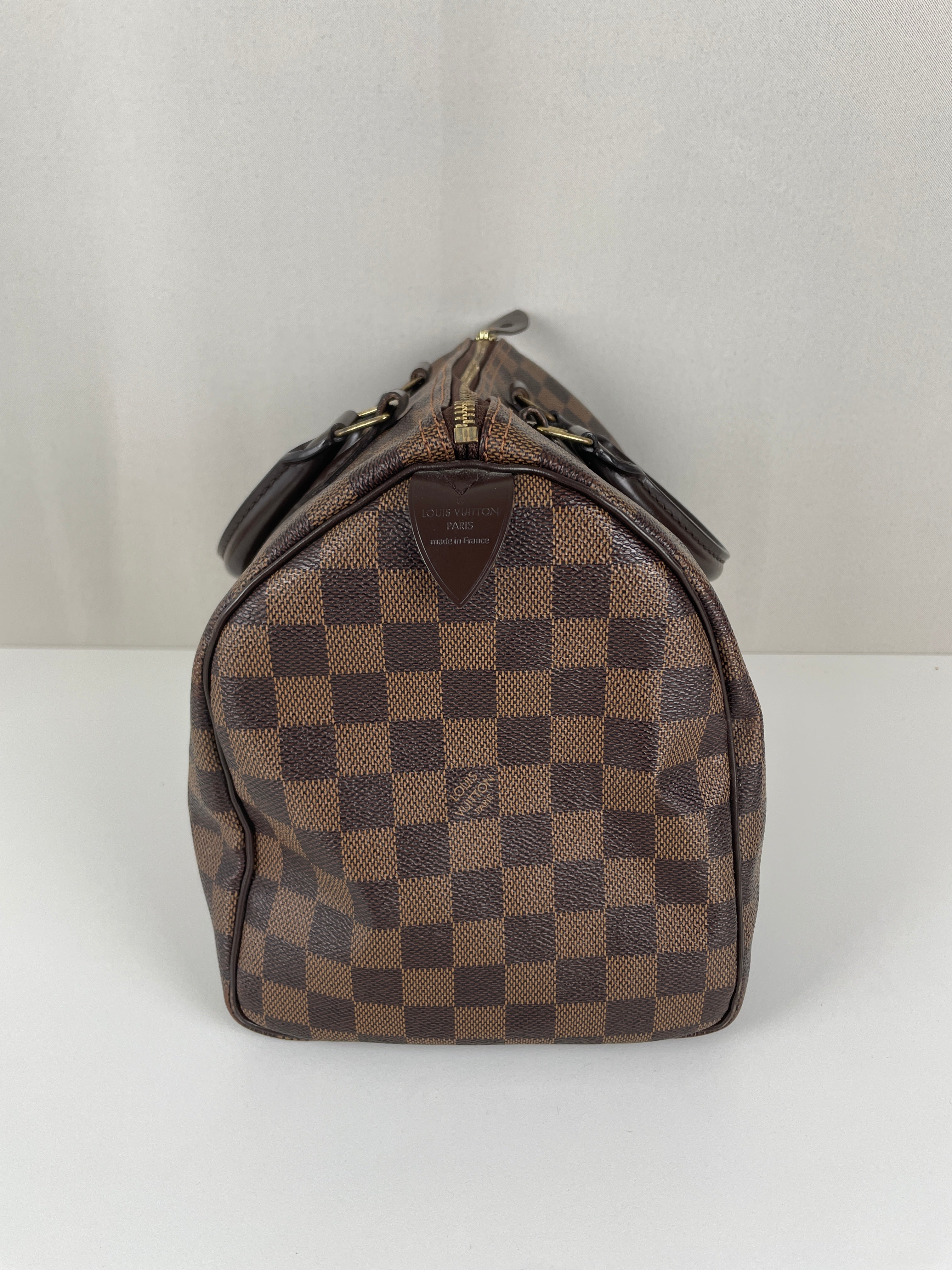 Louis Vuitton Speedy 30 damier ébène brown – bamluxurystore