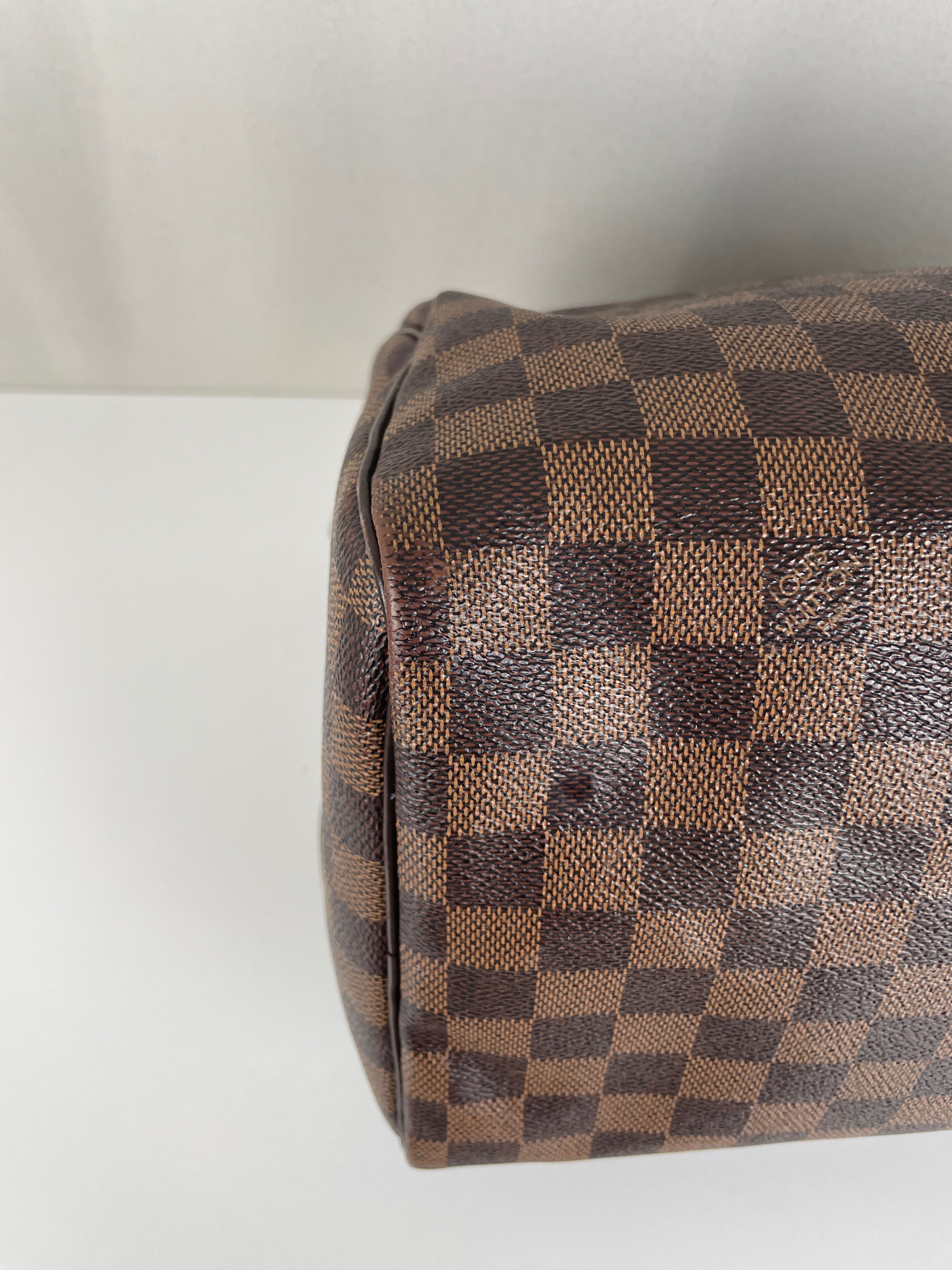 Louis Vuitton Speedy 30 damier ébène brown – bamluxurystore