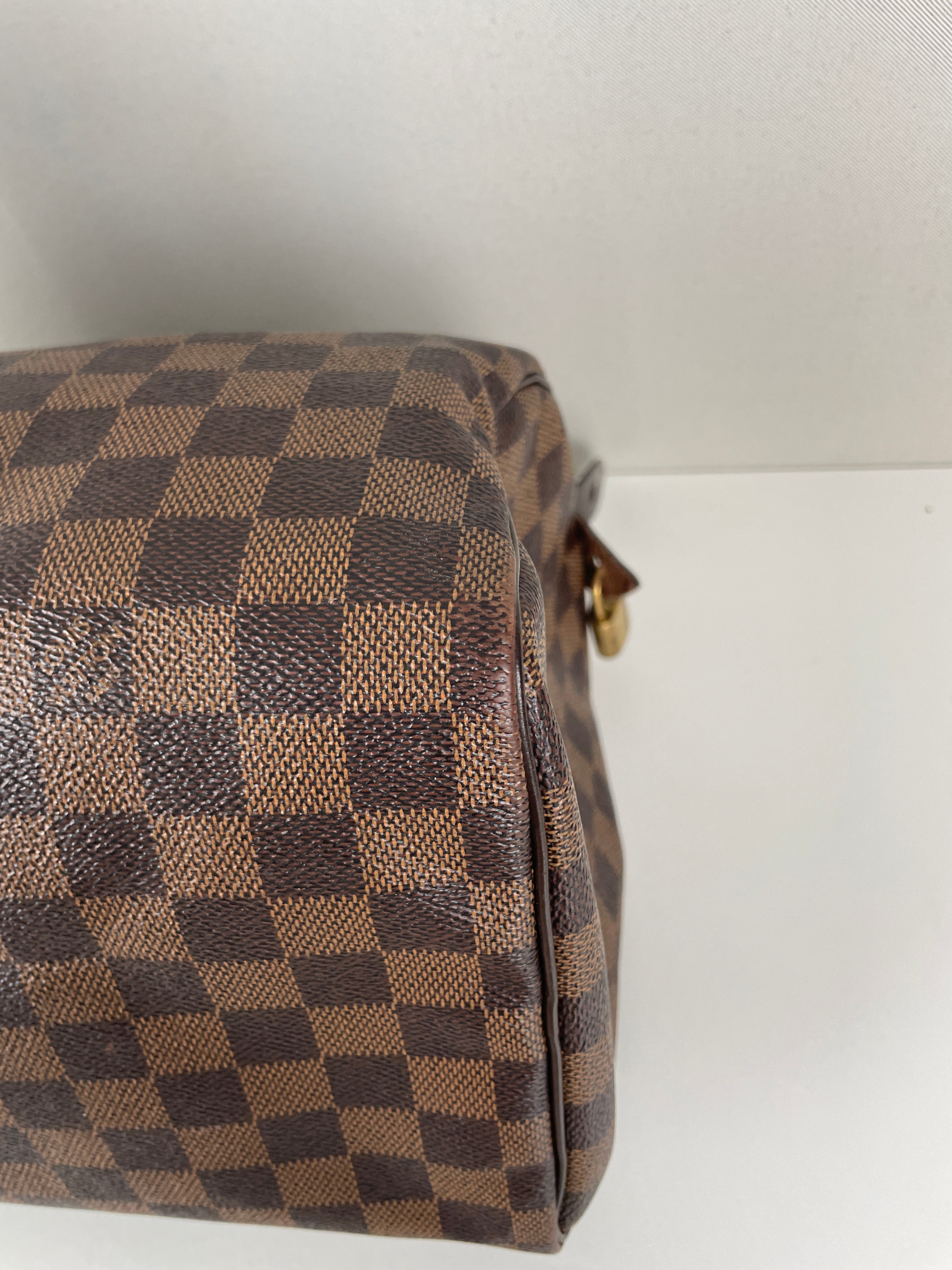Louis Vuitton Speedy 30 damier ébène brown – bamluxurystore