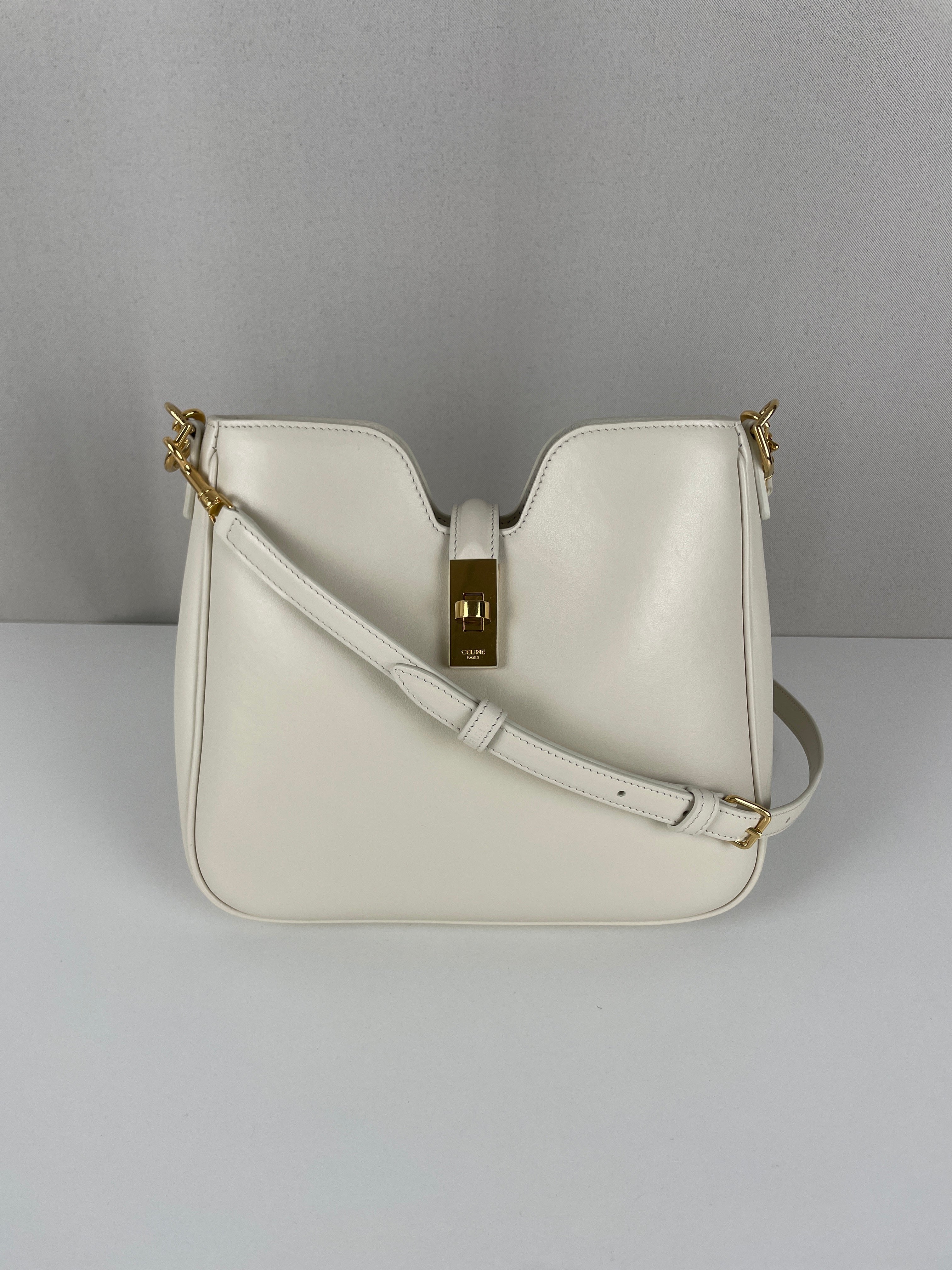 Céline small Camille 16 beige cream leather – bamluxurystore