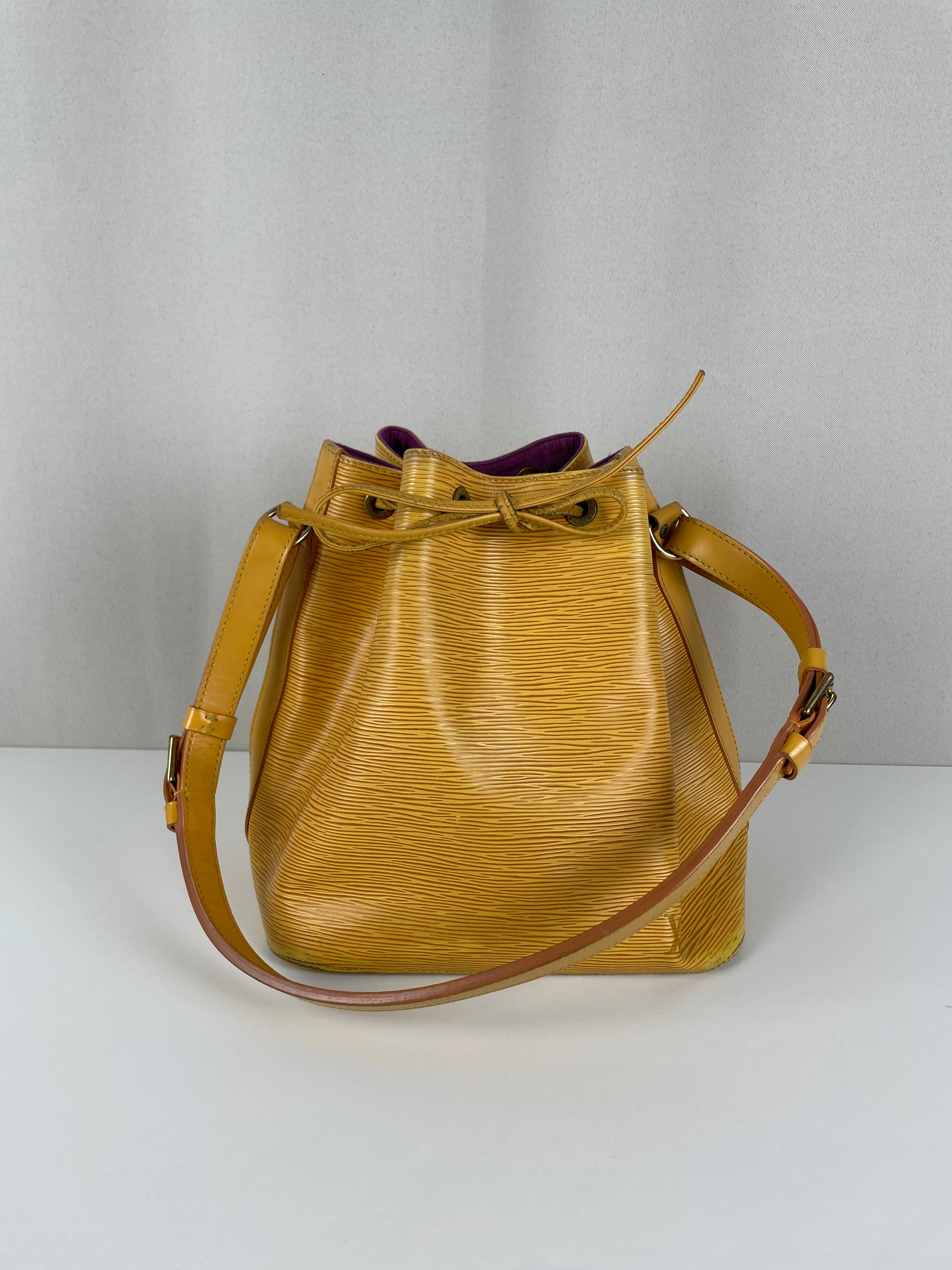 Noé pm yellow epi leather Louis Vuitton – bamluxurystore