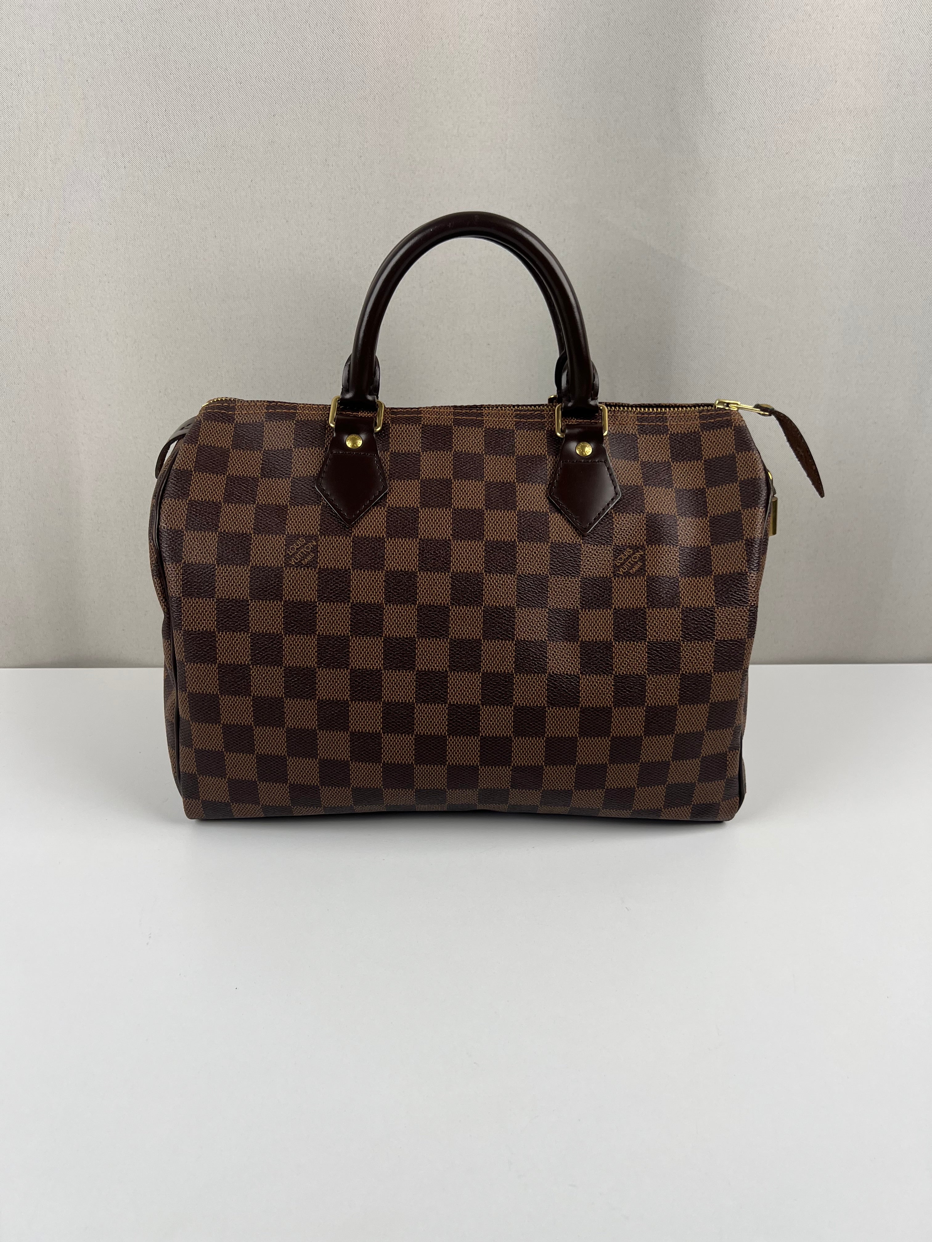 Louis Vuitton speedy 30 damier ebene canvas – bamluxurystore