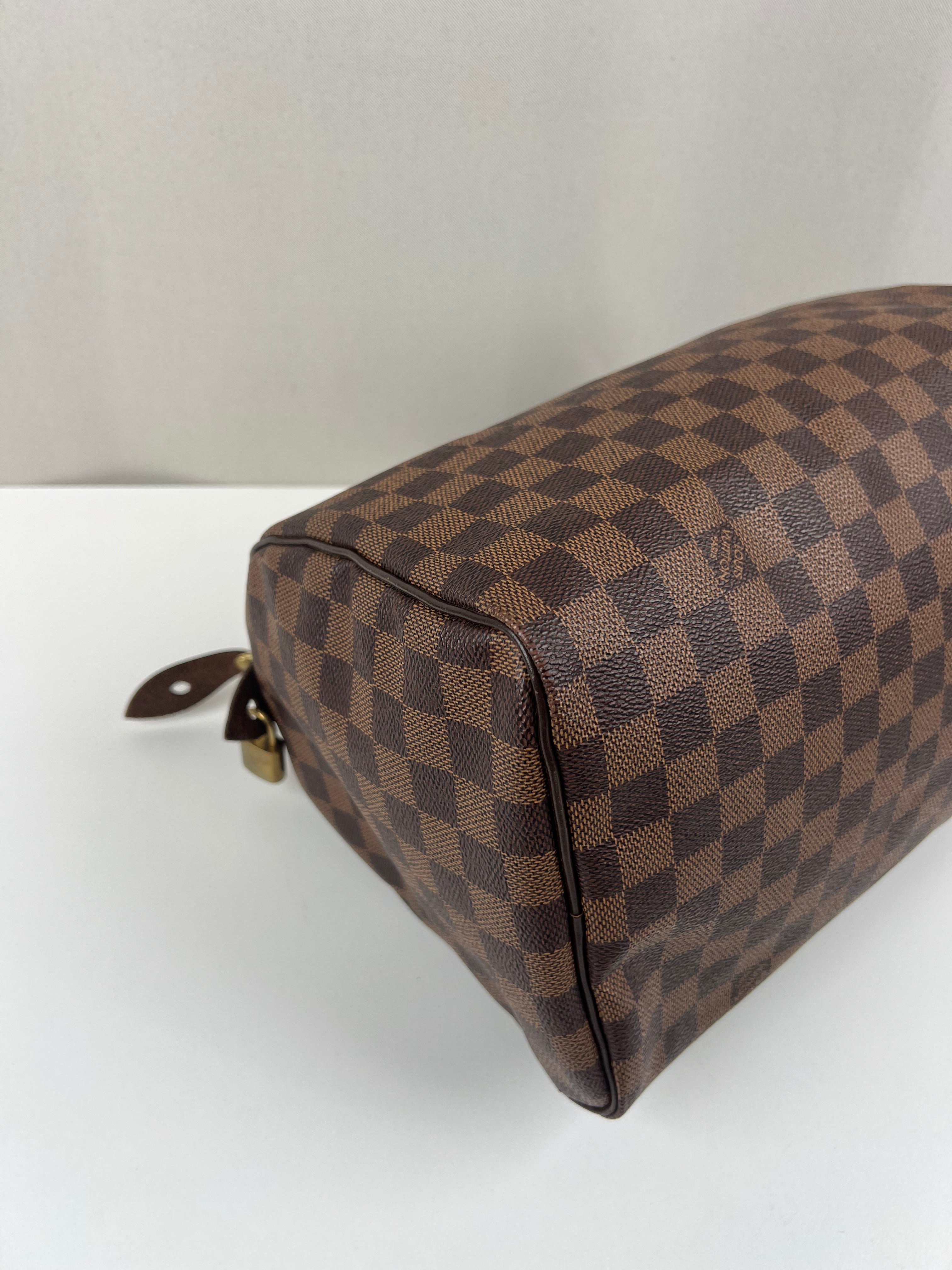 Louis Vuitton speedy 30 damier ebene canvas – bamluxurystore