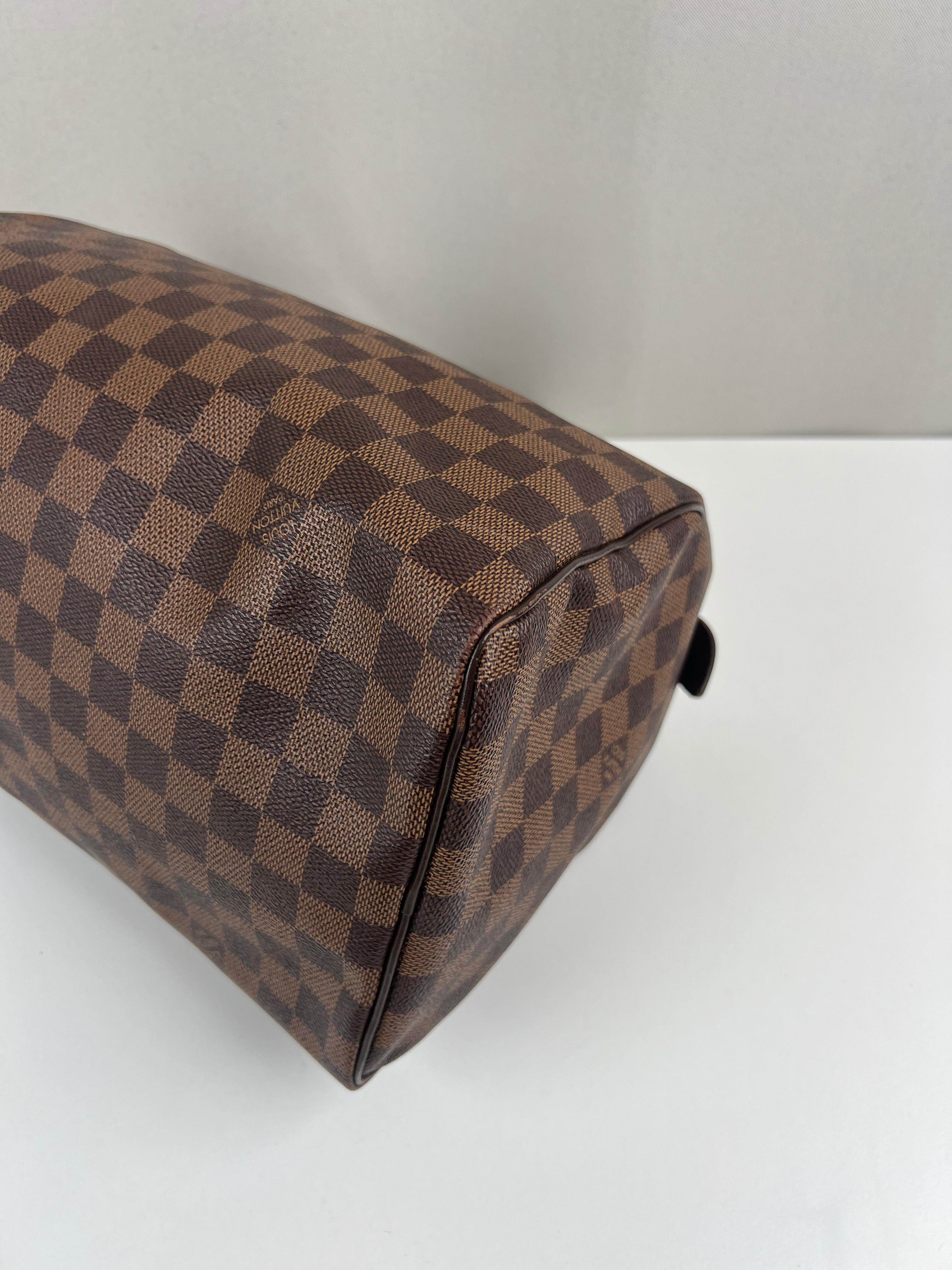 Louis Vuitton speedy 30 damier ebene canvas – bamluxurystore