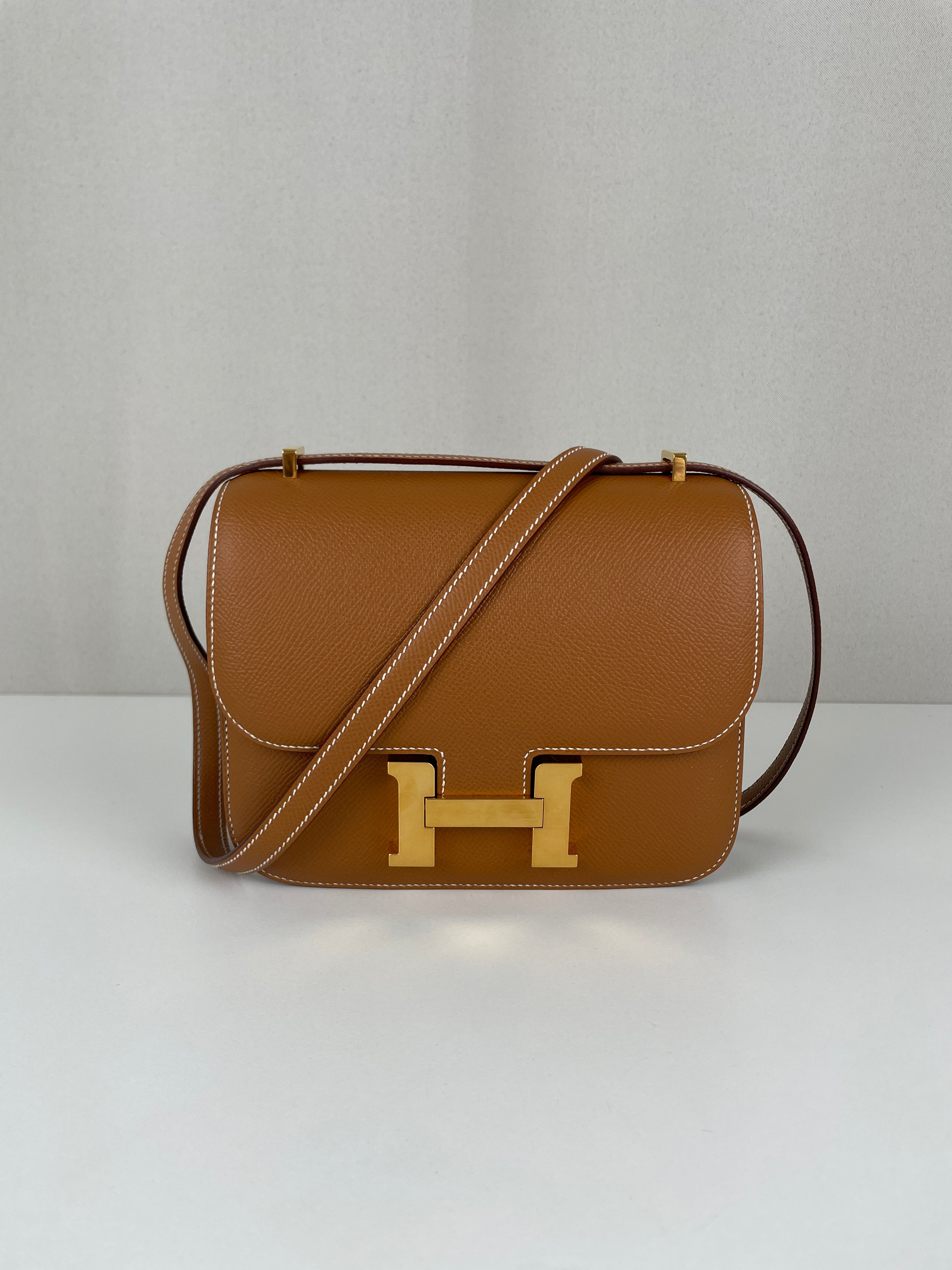 yEncase / Veau Epsom (Gold) - 構造体 Hermès Constance 18 epsom leather gold – bamluxurystore
