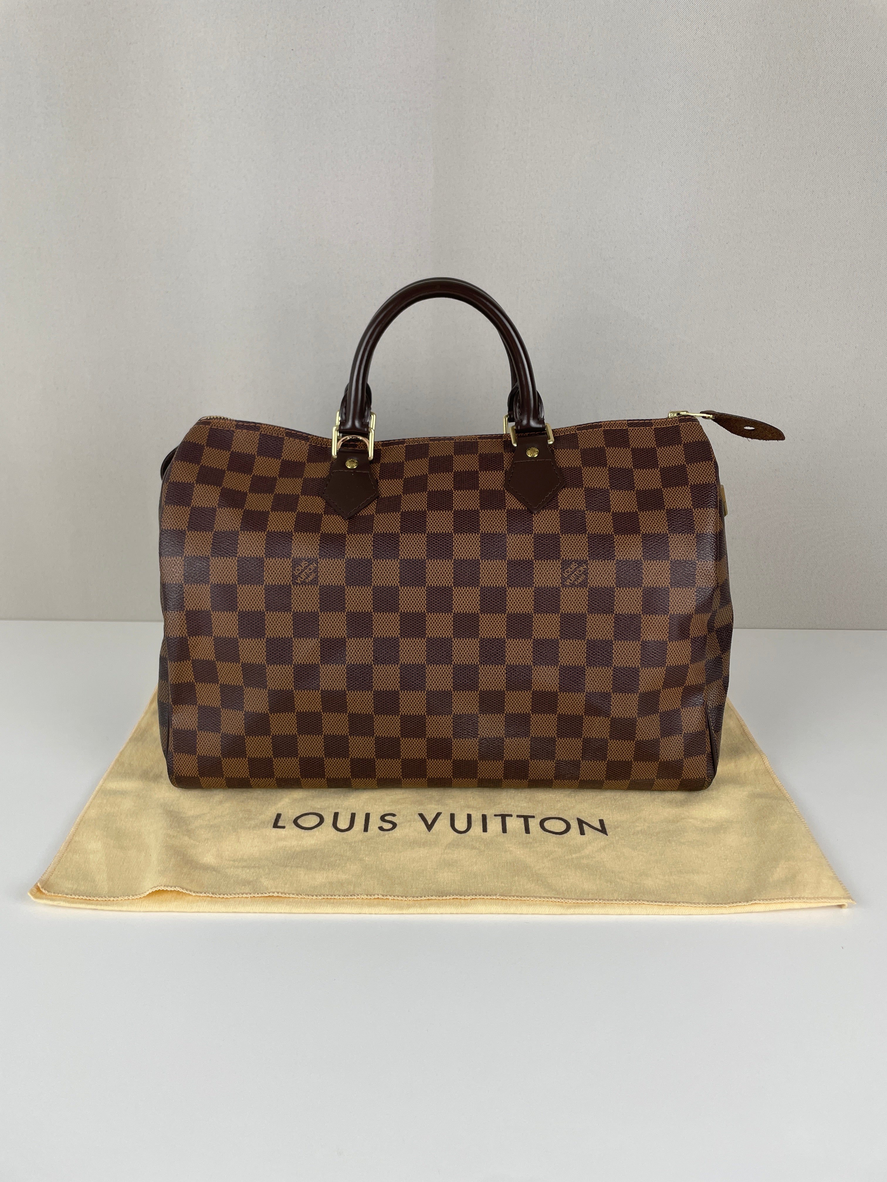 Louis Vuitton Speedy 35 damier ébène canvas – bamluxurystore