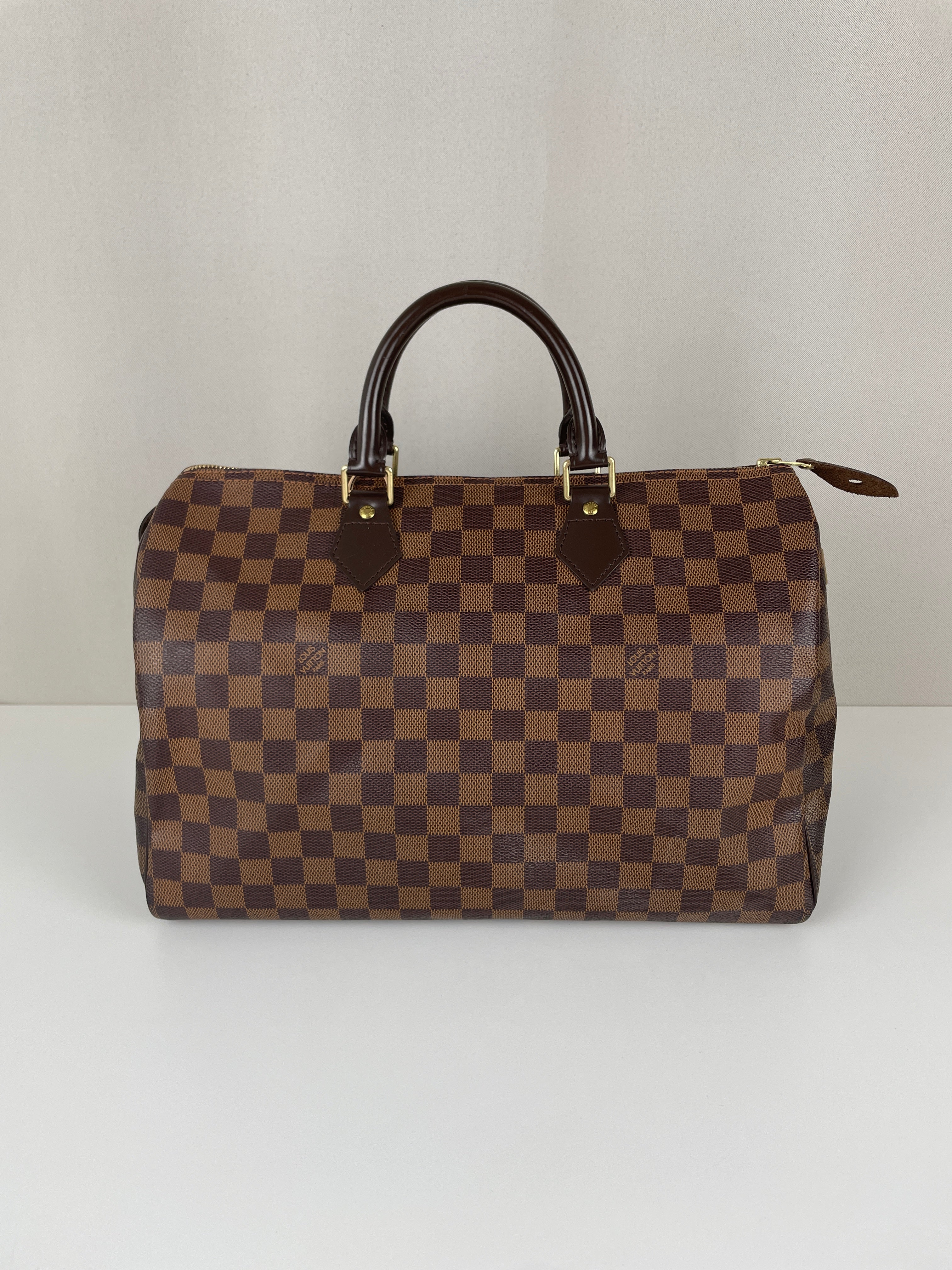 Louis Vuitton Speedy 35 damier ébène canvas – bamluxurystore