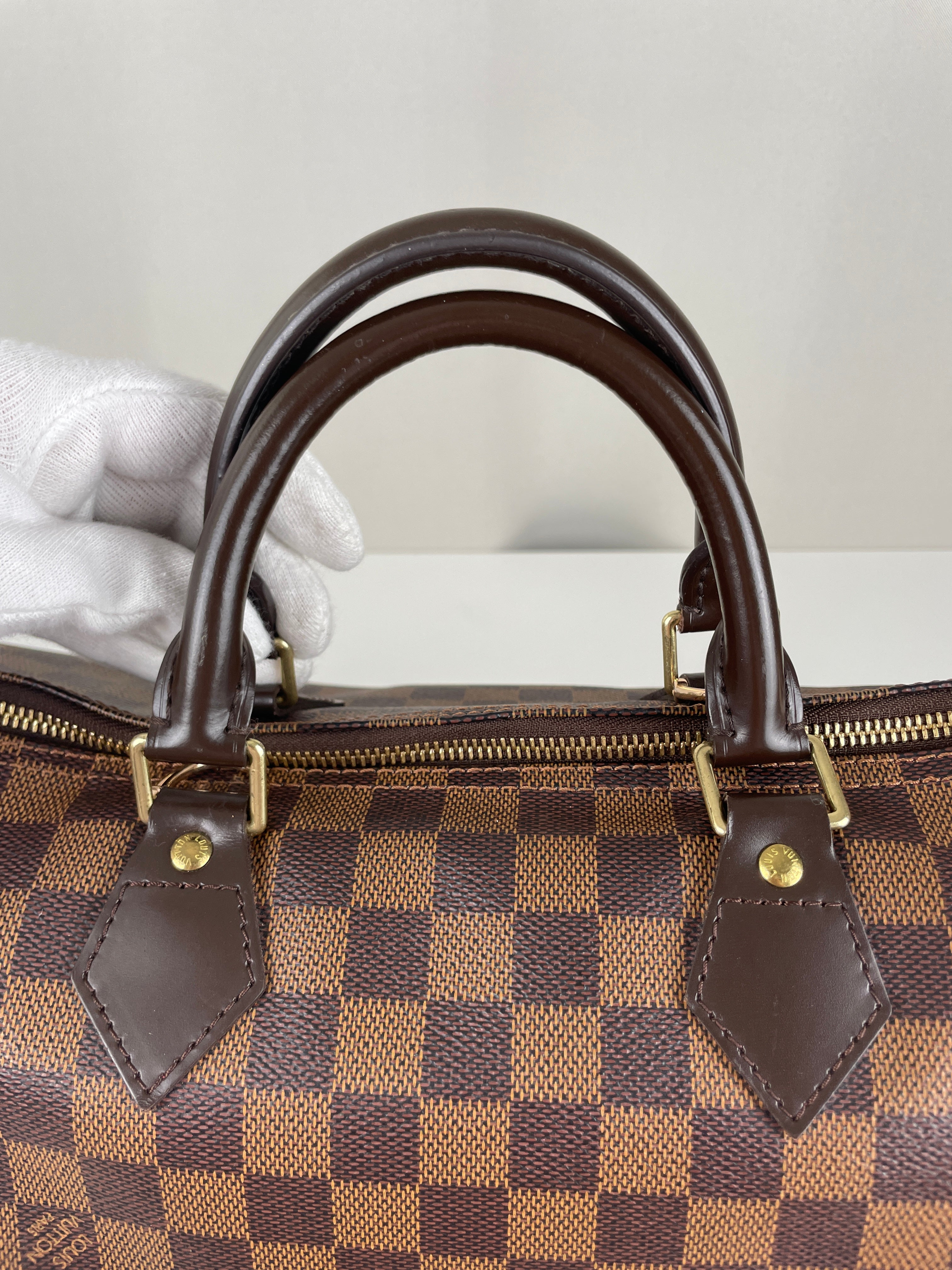 Louis Vuitton Speedy 35 damier ébène canvas – bamluxurystore